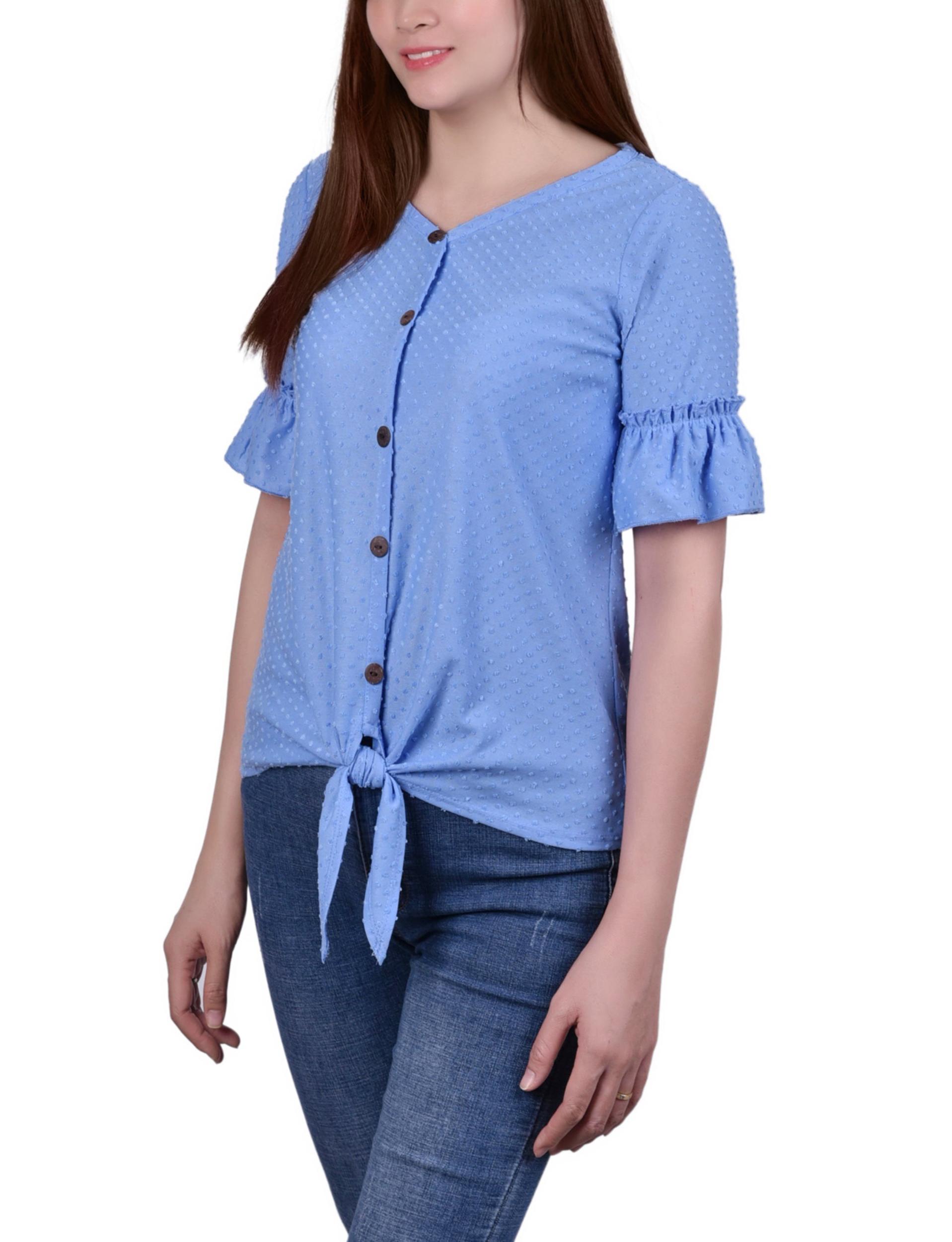 Corn Flower Bell Sleeve Top - Petite Product Image