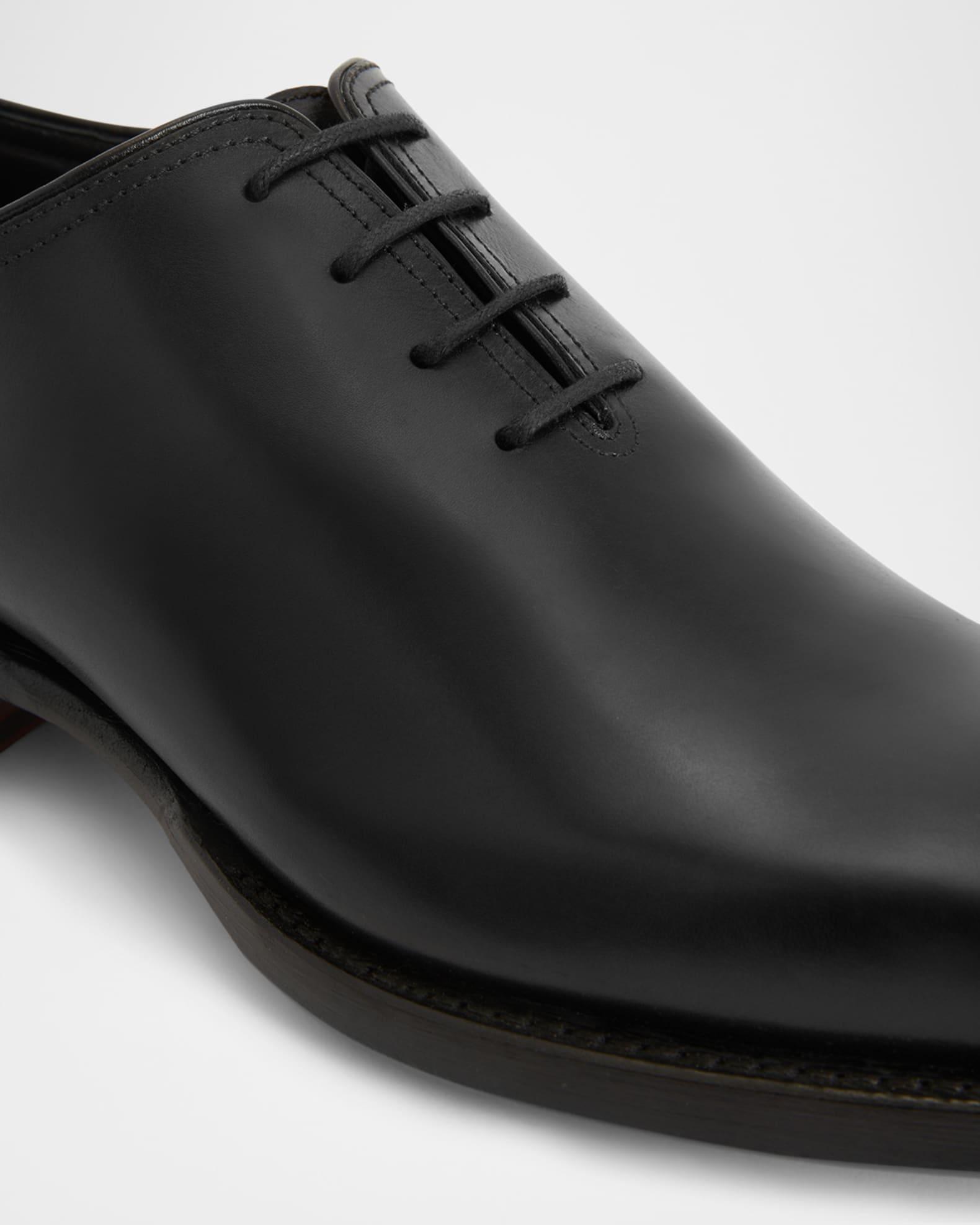 Men's Boston Brogue Leather Cap-Toe Oxfords Product Image