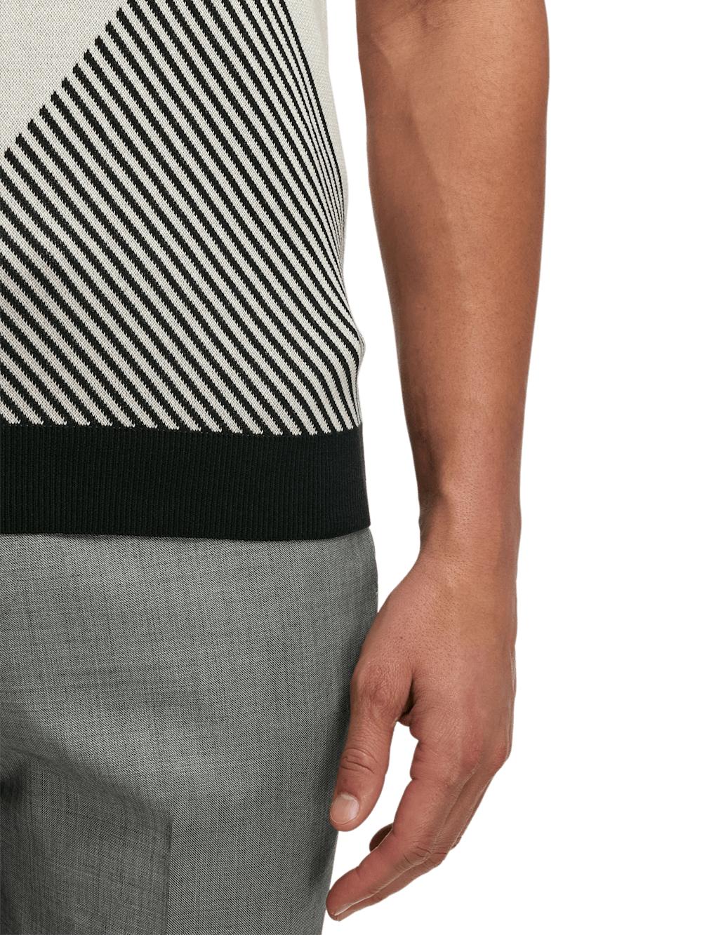 Cotton Three Button Polo - Multi Product Image