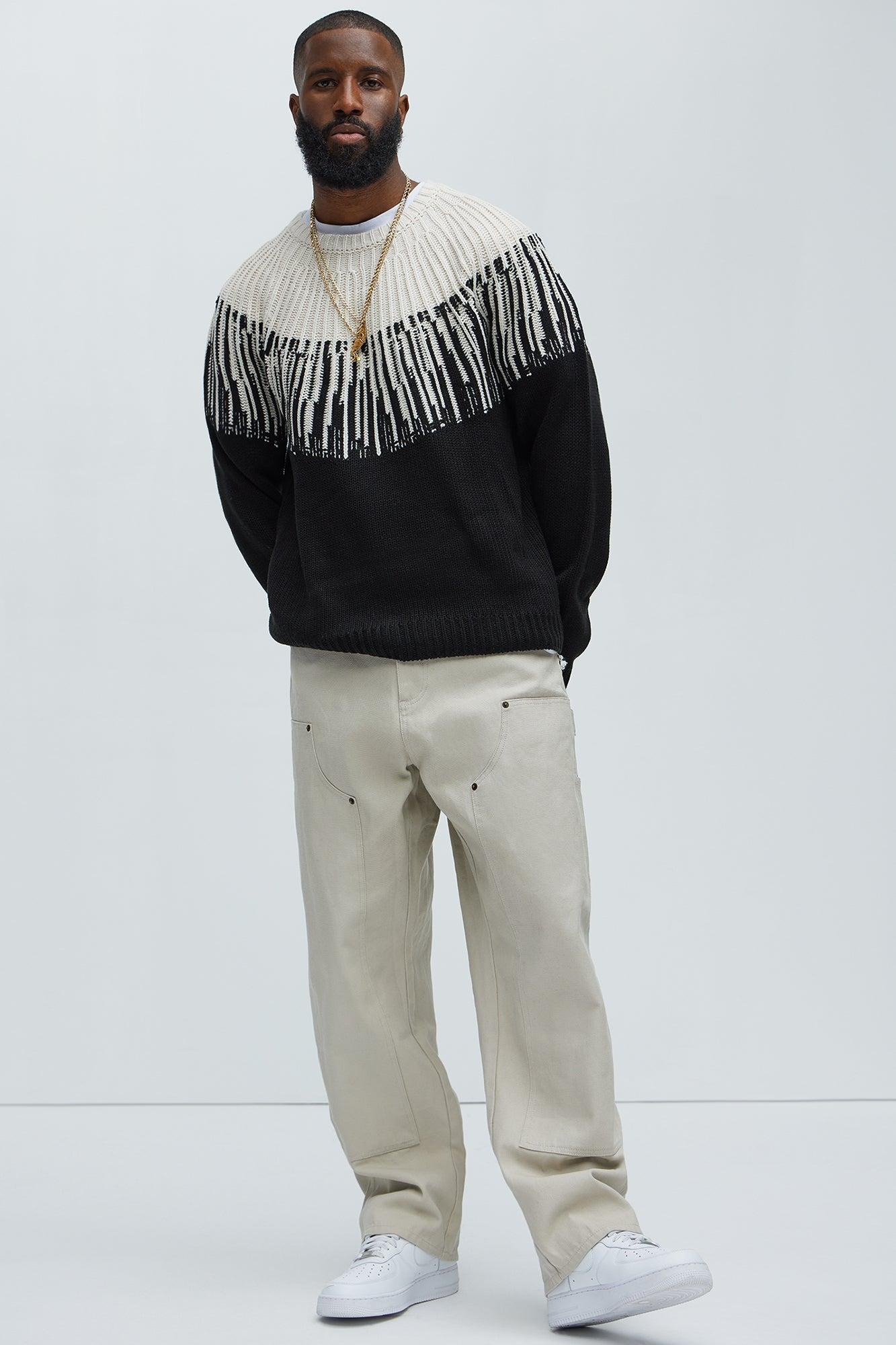 Radiant Crewneck Sweater - Black/combo Male Product Image