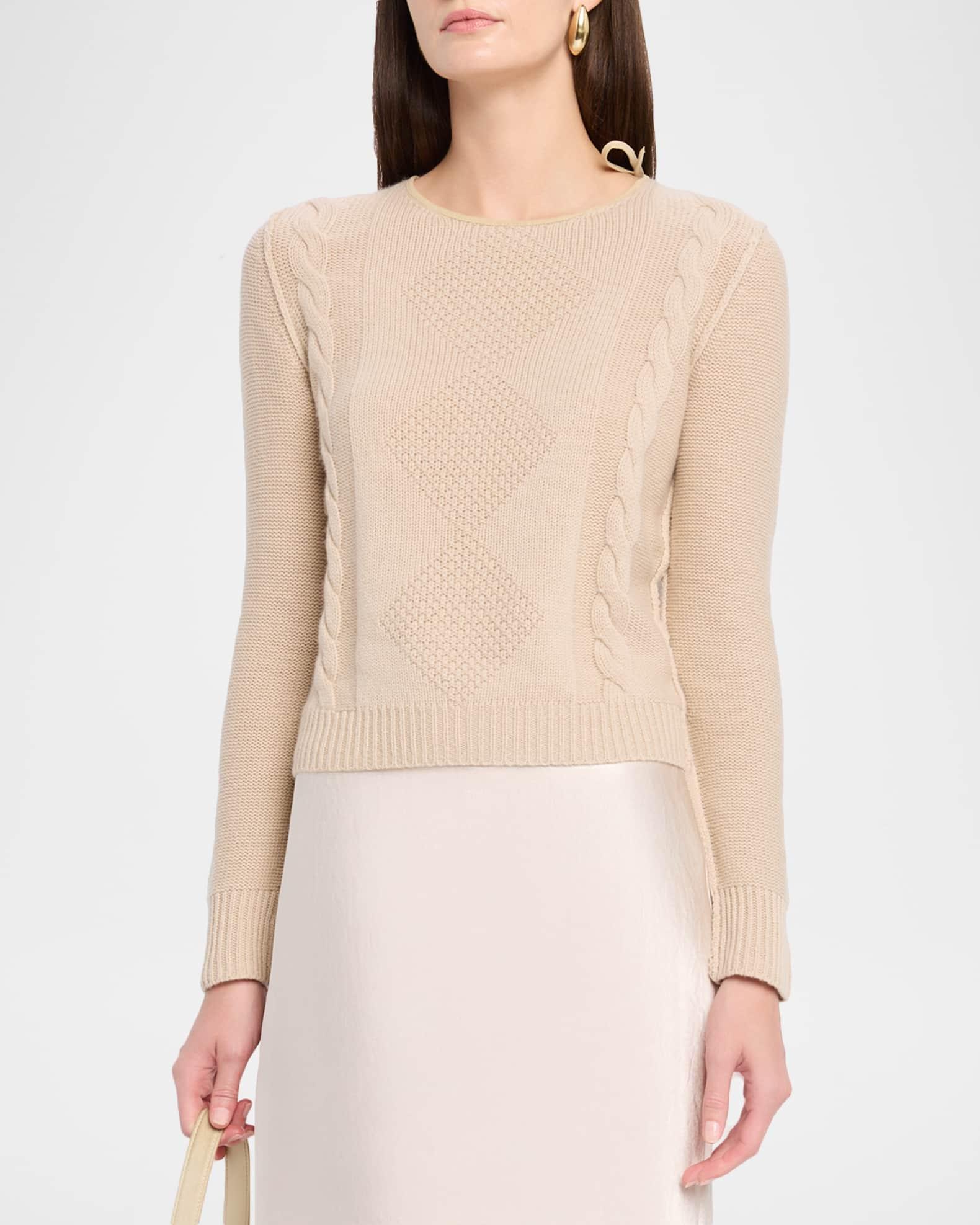 Cashmere Textured Crewneck Sweater Product Image