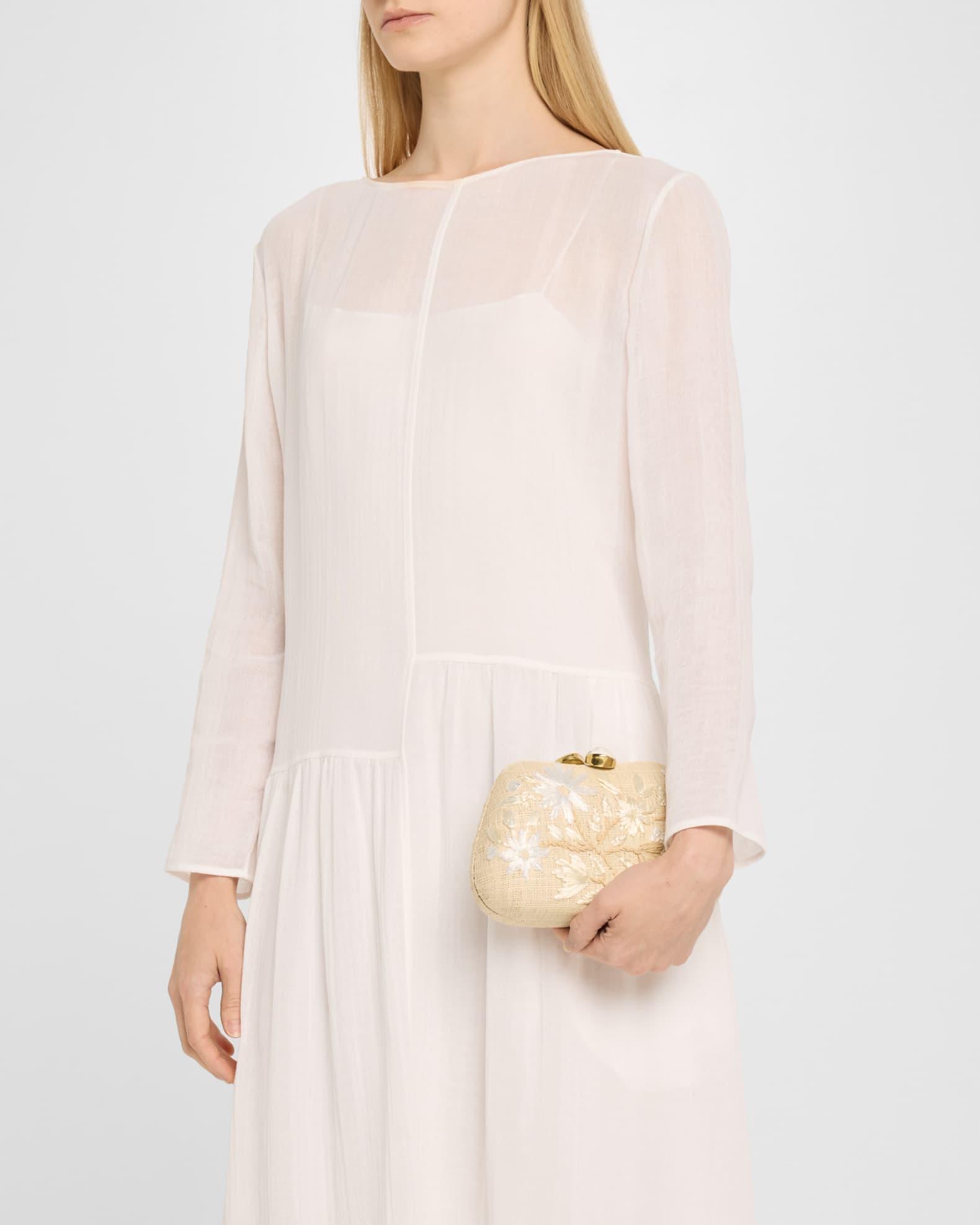 Tamu Flower Raffia Clutch Bag Product Image