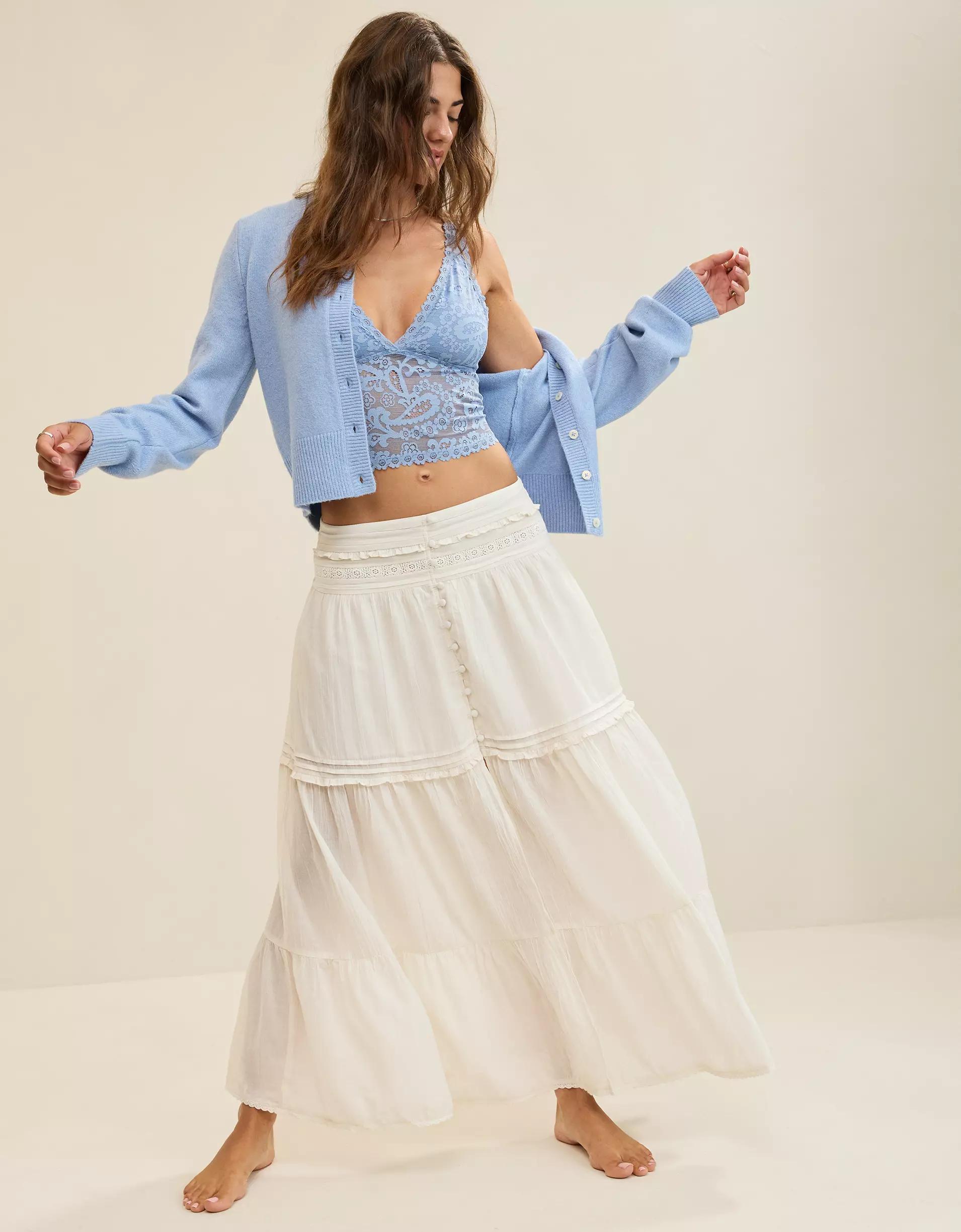 Show Off Paisley Lace Padded Plunge Tank Top Product Image