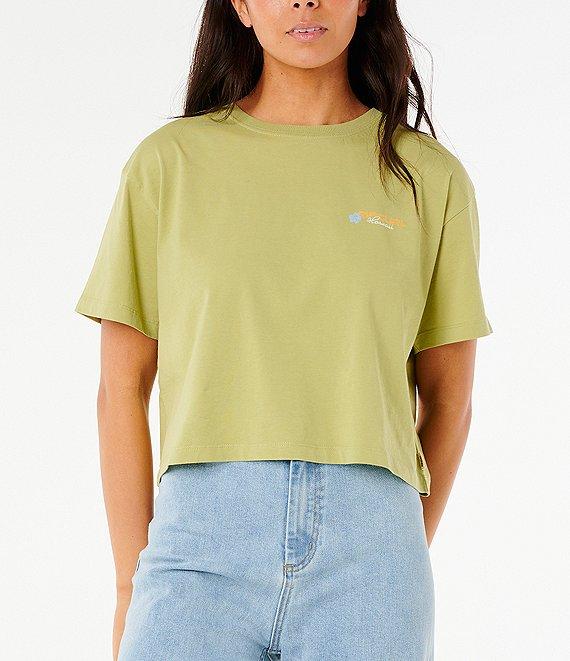 Rip Curl Dune Dancer Short Sleeve Cropped T-Shirt Product Image