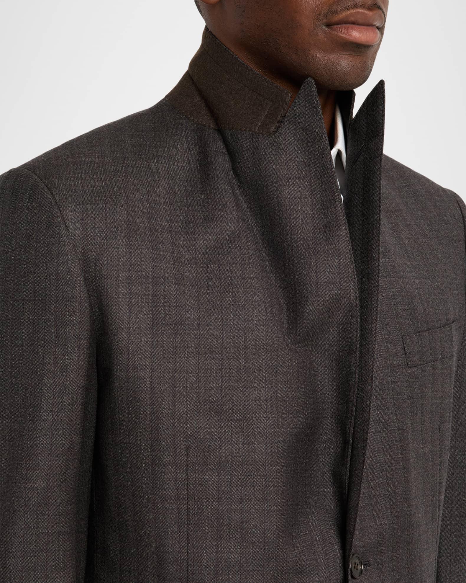 Mens Trevi Wool Peak Lapel Two-Piece Suit Product Image