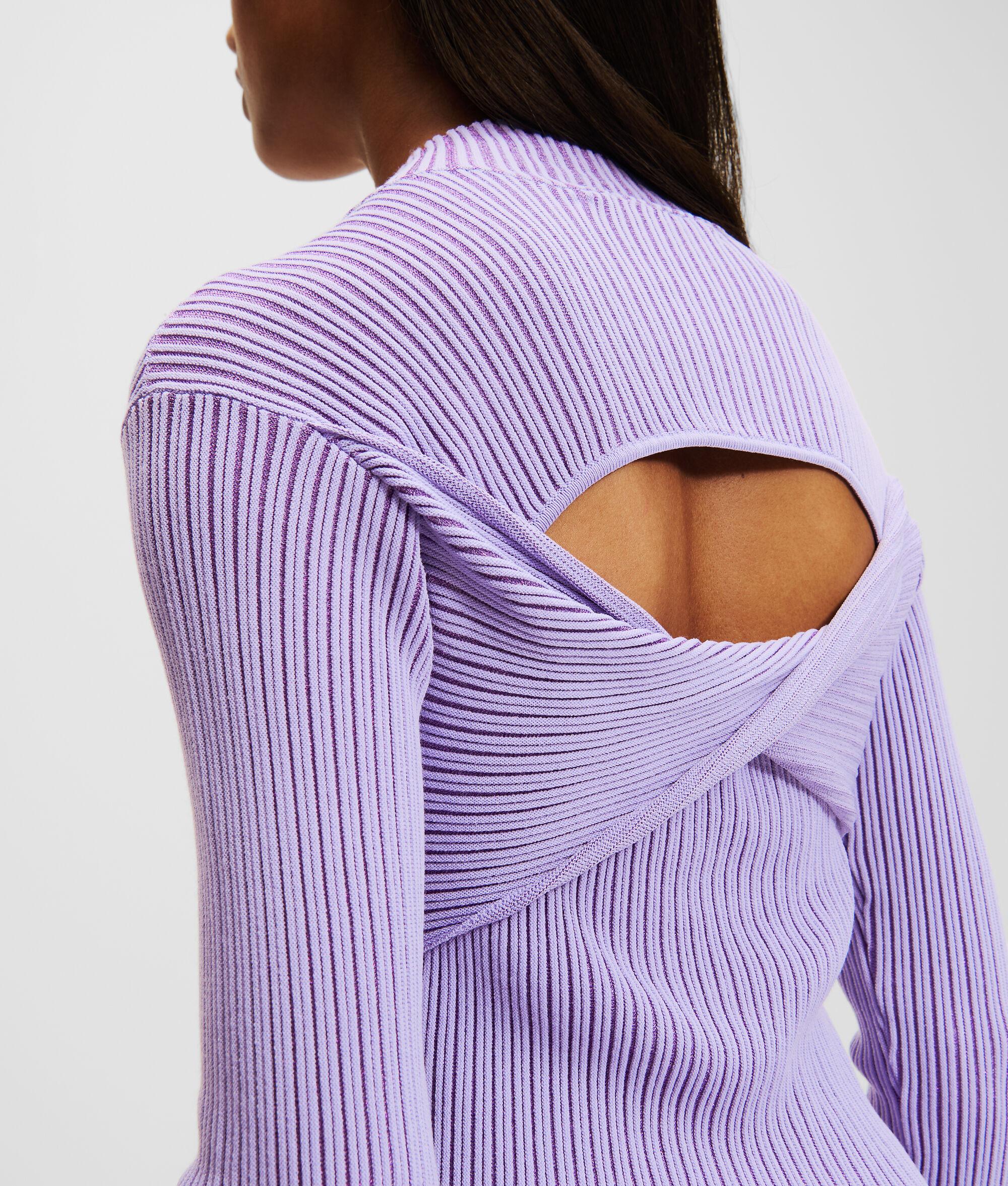 METALLIC MOCK-NECK SWEATER Product Image