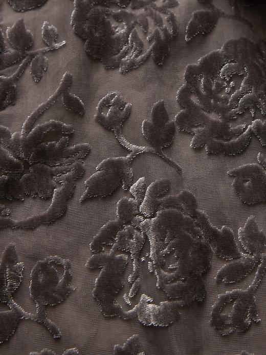 Cropped Velvet Shirt Product Image