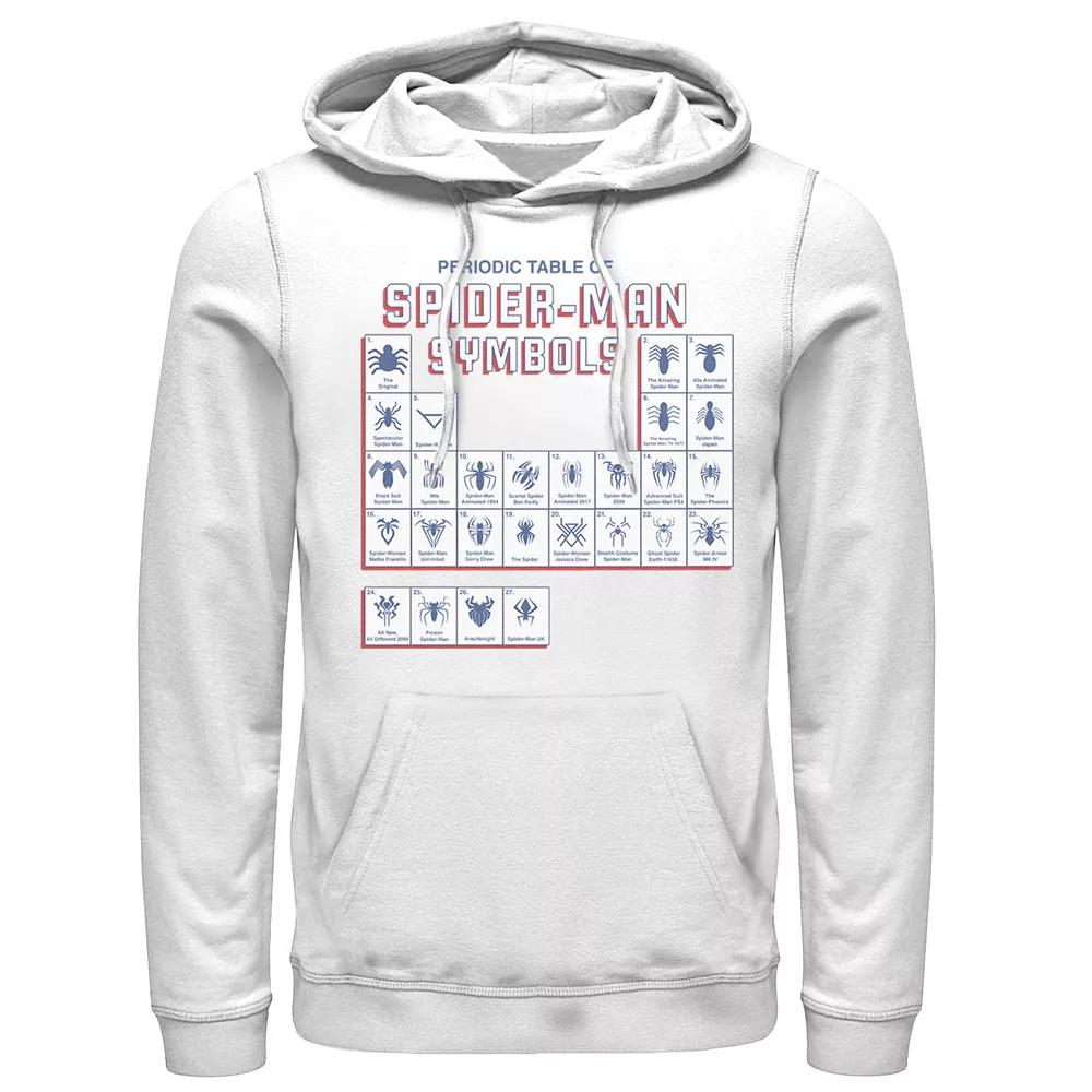 Men's Marvel Spider-Man Periodic Table Of Spider-Man Symbols Hoodie,  Product Image