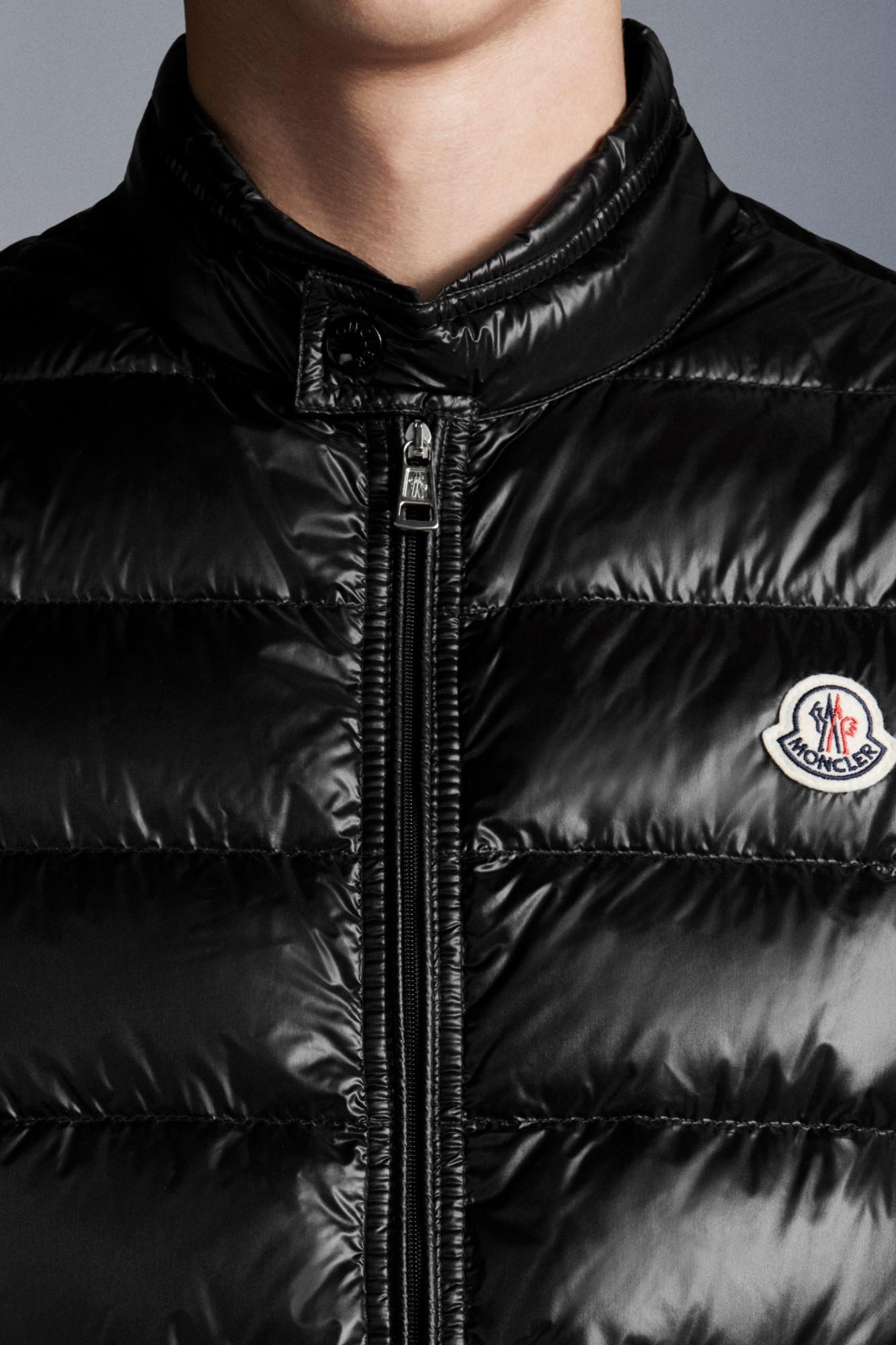 MONCLER High Collar Puffer Quilted Sleeveless Jacket In Black Product Image