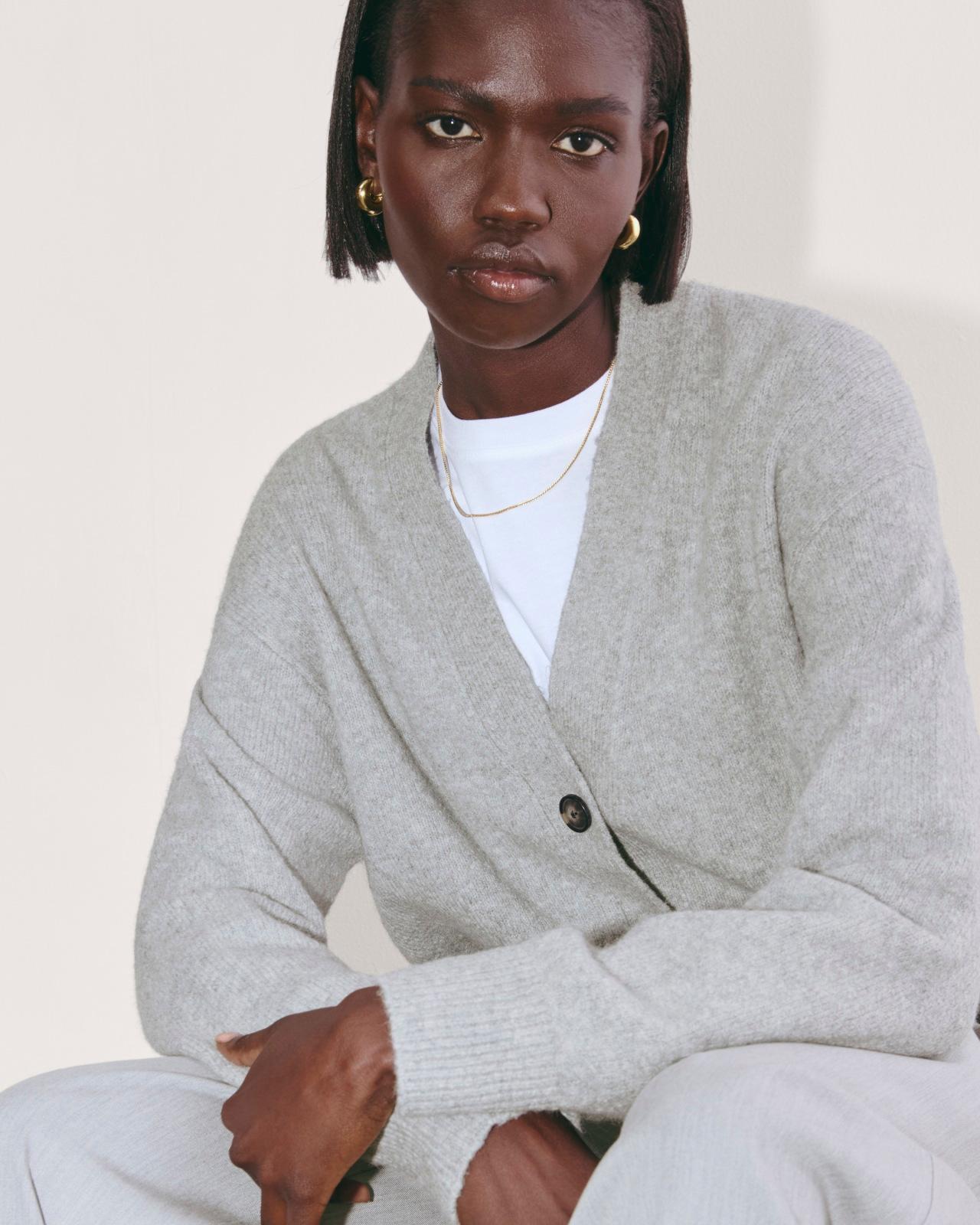 Womens Cocoon Cardigan in Plush Cotton by Everlane Product Image