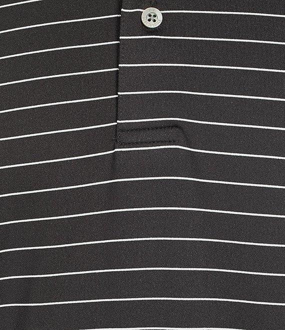 Roundtree & Yorke Performance Short Sleeve Wide Stripe Polo Shirt Product Image