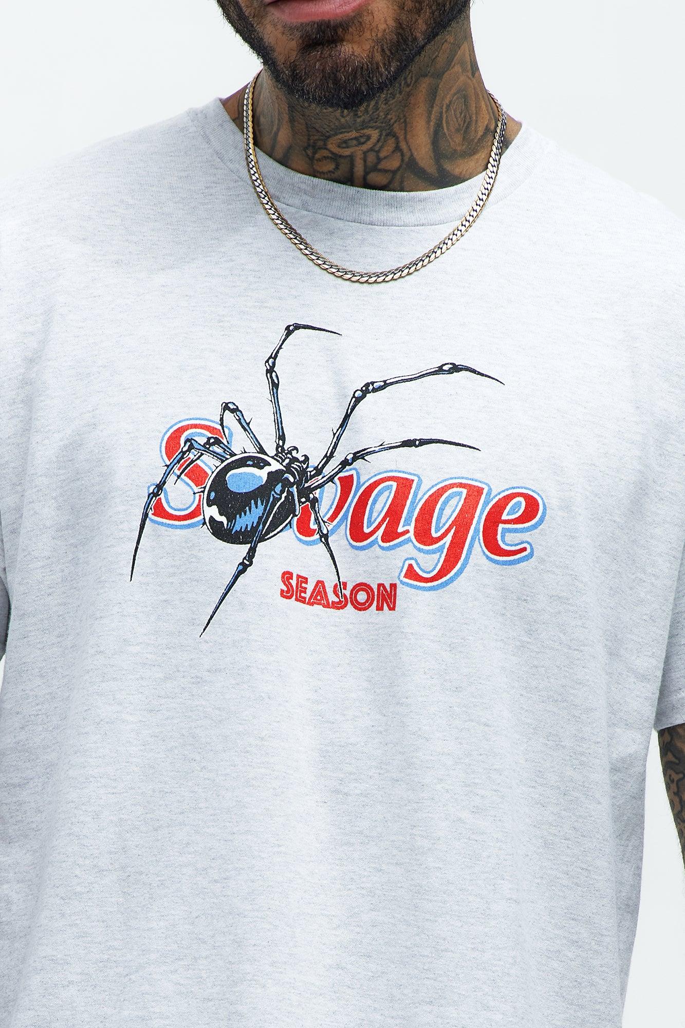 Savage Season Short Sleeve Tee - Heather Grey Product Image