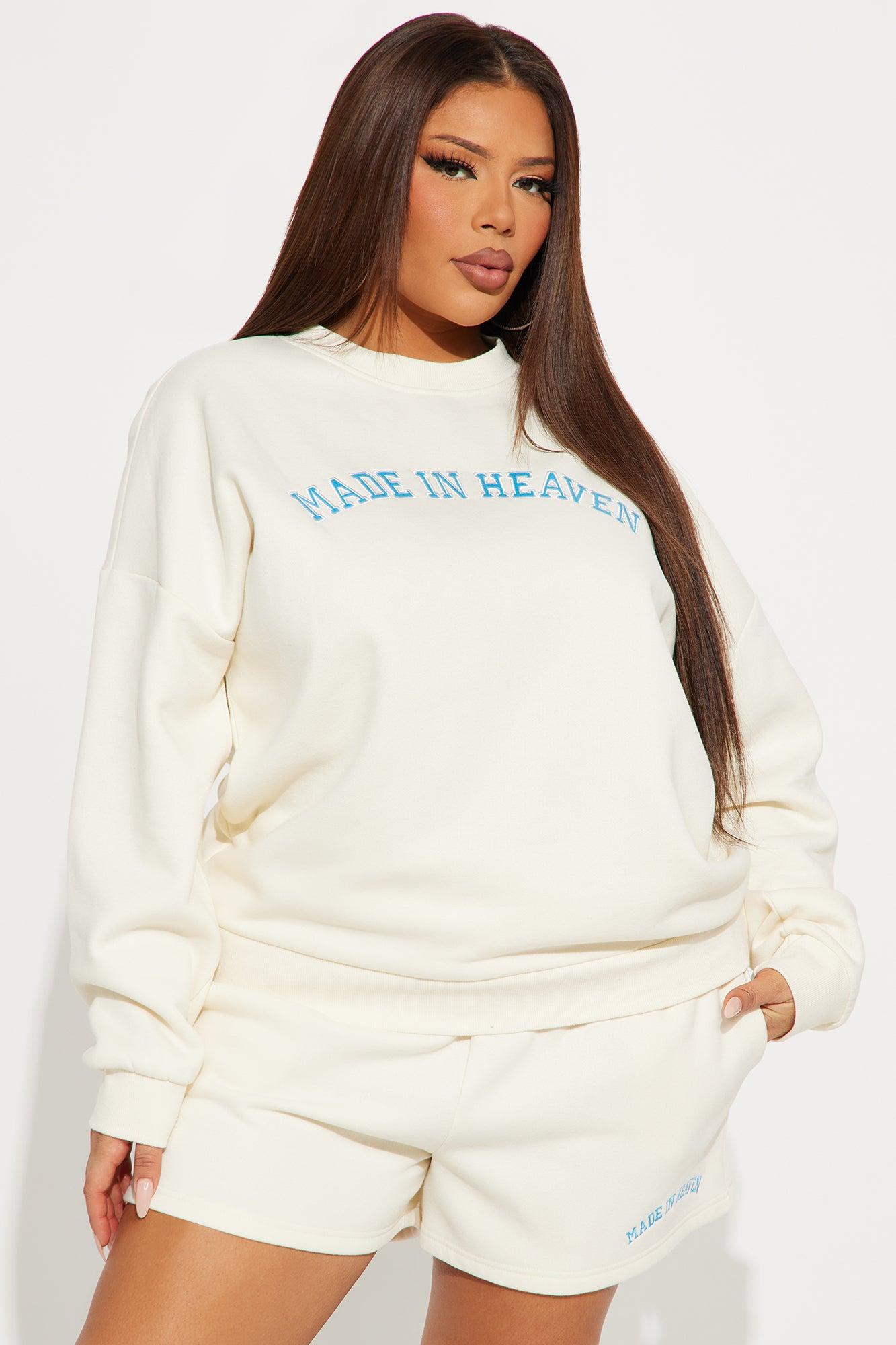 Heaven Fleece Short Set - Cream Product Image