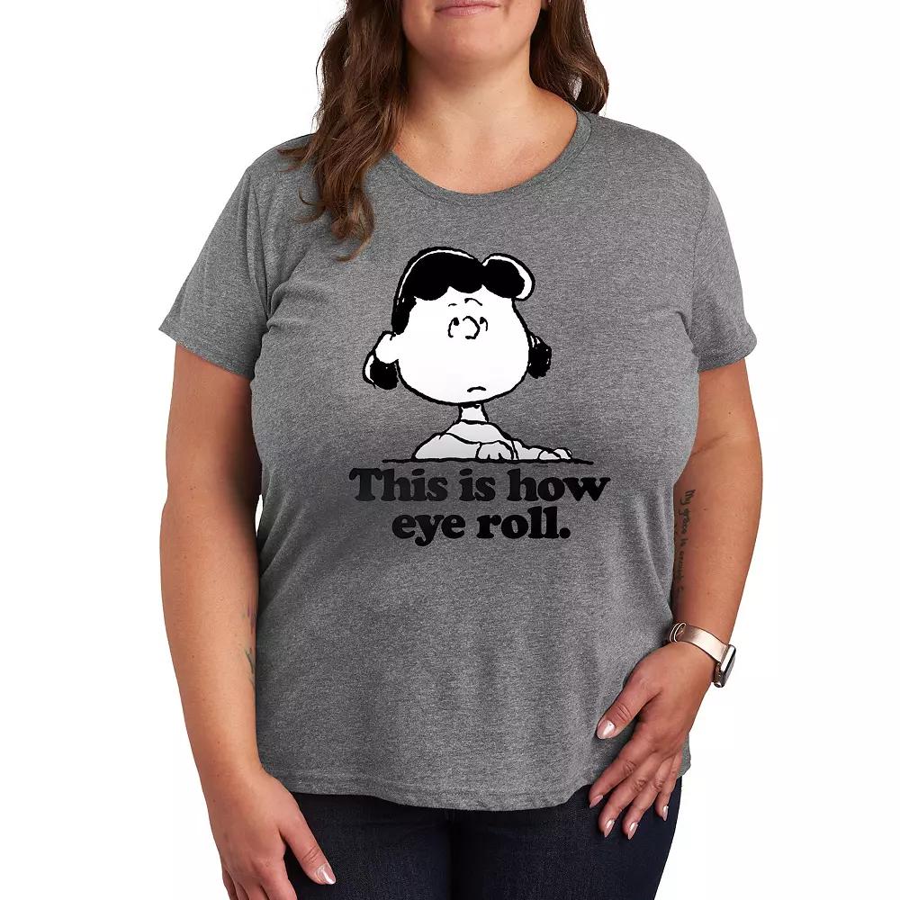 Plus Peanuts Lucy This Is How Eye Roll Graphic Tee, Women's,  Product Image