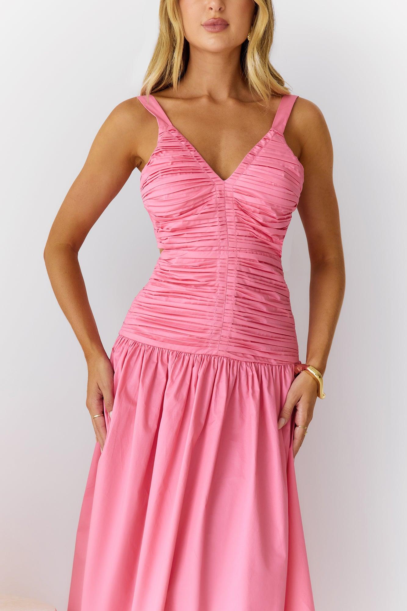 Sunny Vineyards Midi Dress Pink Product Image