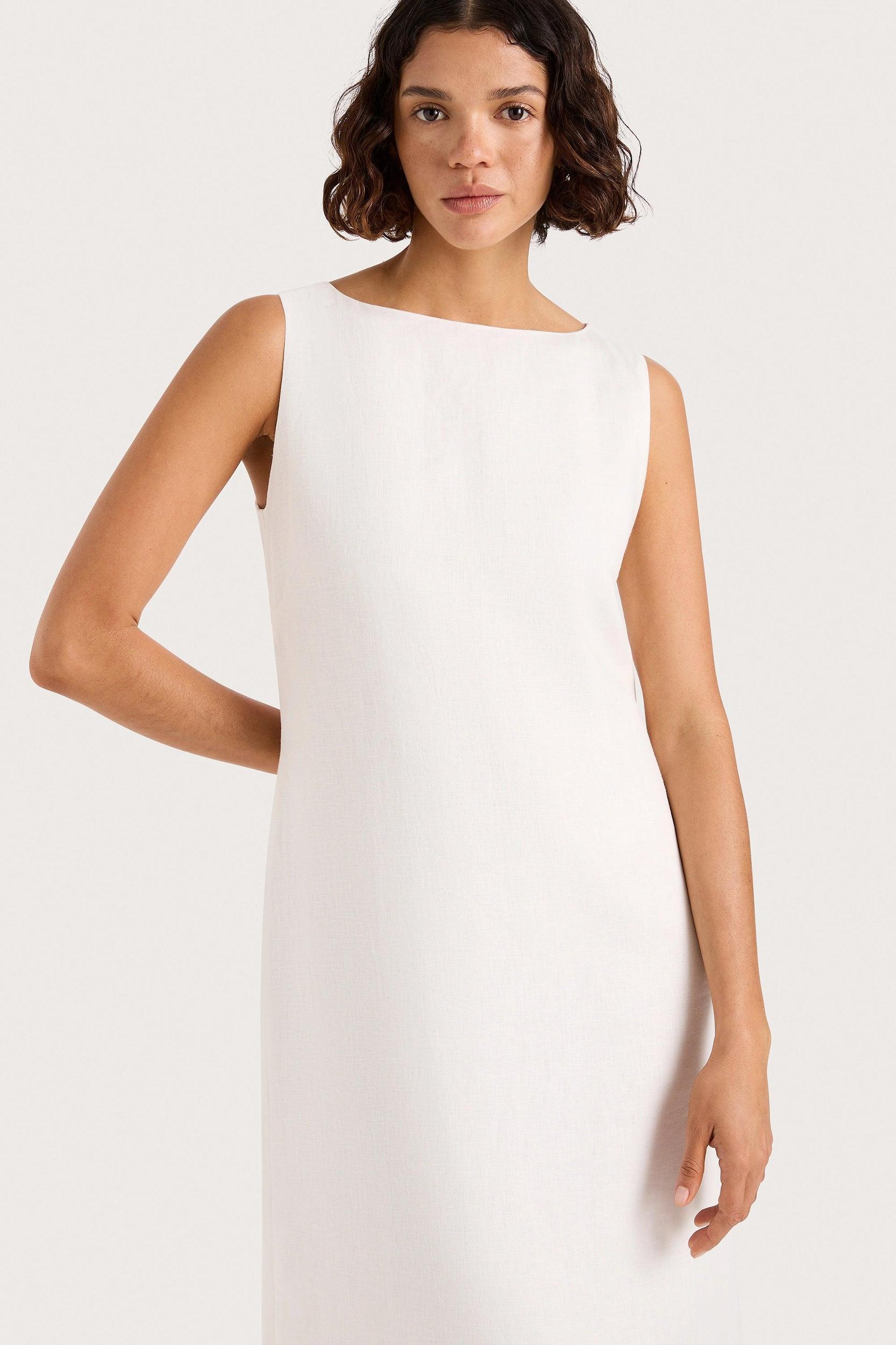 Taylor Midi Dress White Product Image
