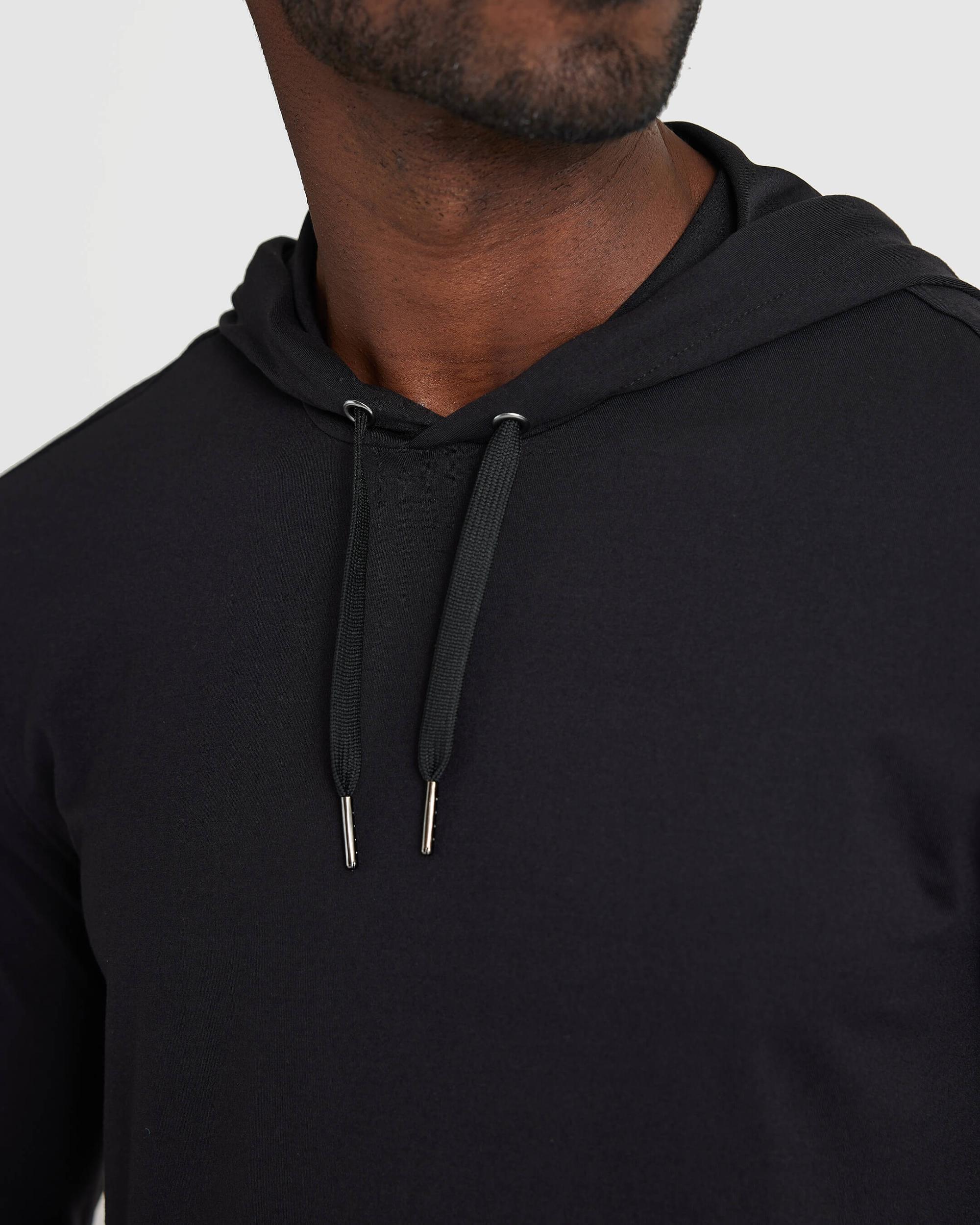 Black Active Comfort Pullover Hoodie Product Image