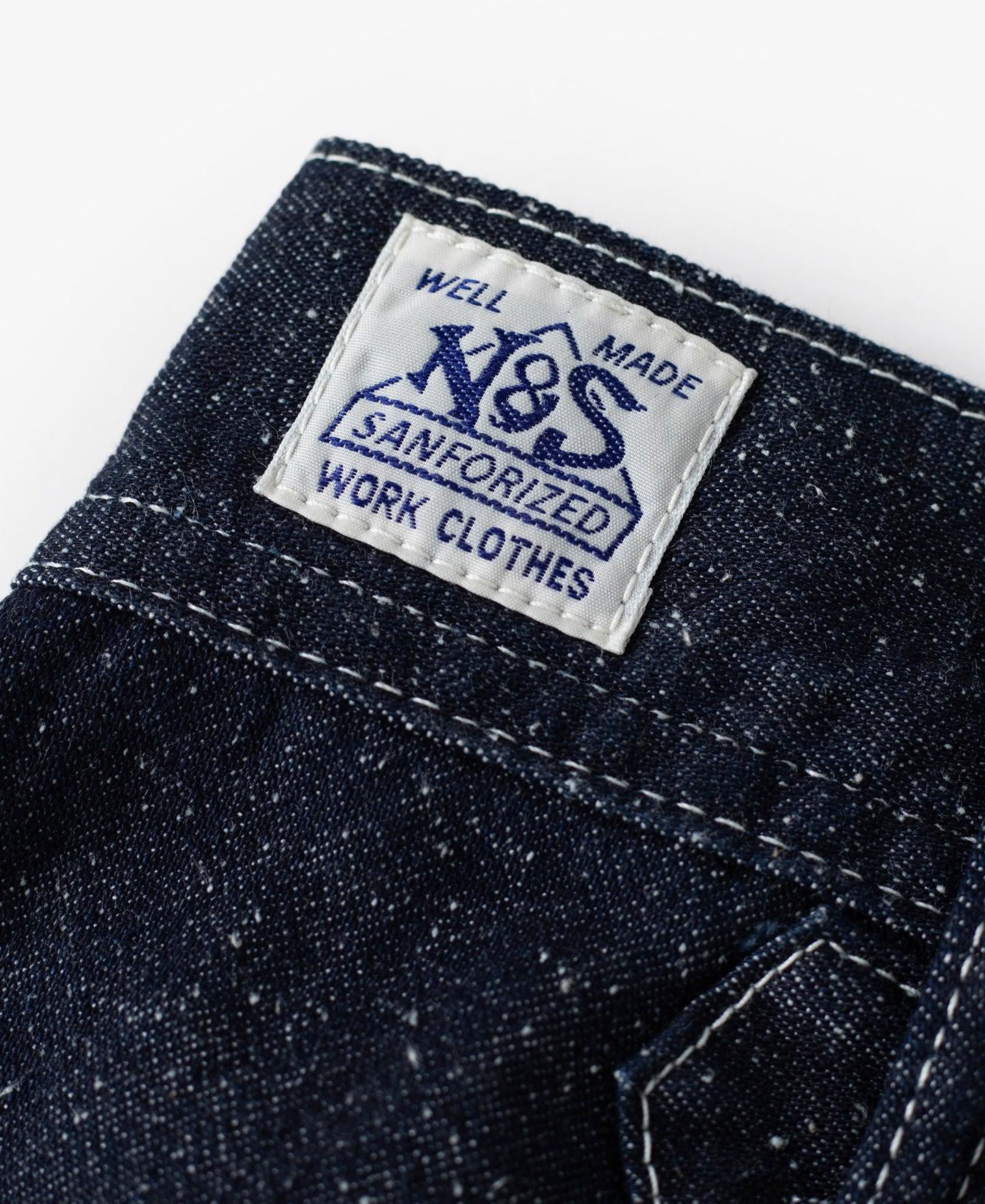 Slub Pearl Yarn Indigo Denim Carpenter Pants Product Image