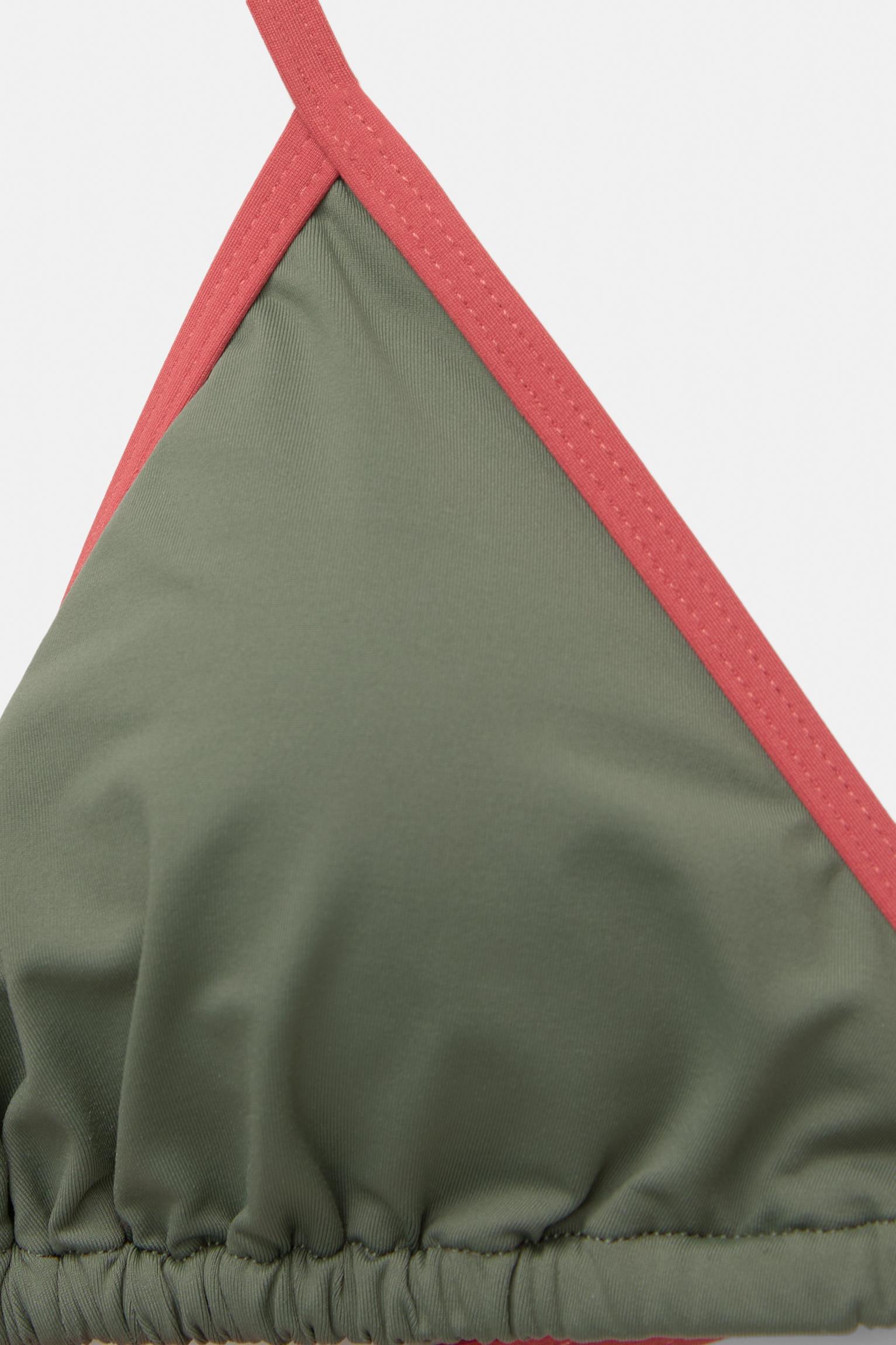 Contrast ribbed bikini top Product Image