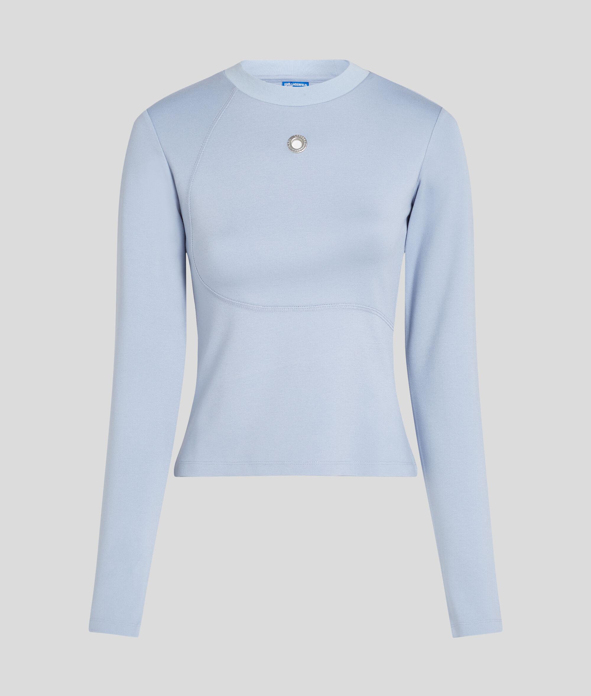 LONG-SLEEVED EYELET TOP Product Image