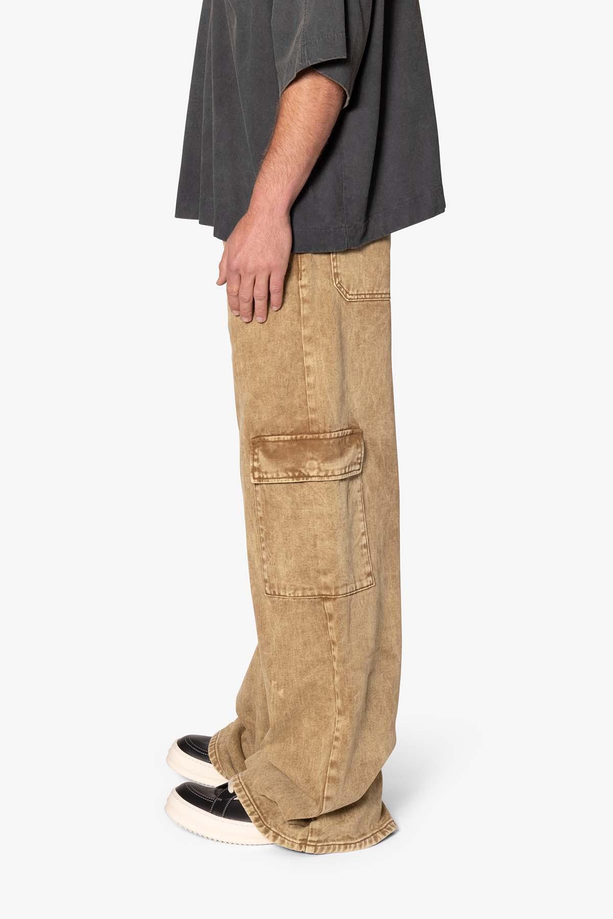 Void Baggy Cargo Denim - Brown Product Image
