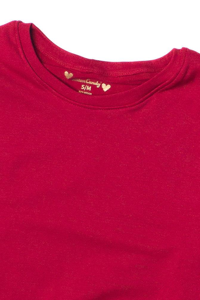 Double Layer Crop Tee Product Image