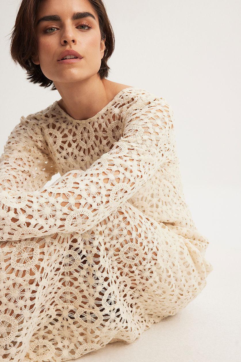 Crochet Straight Maxi Dress Product Image