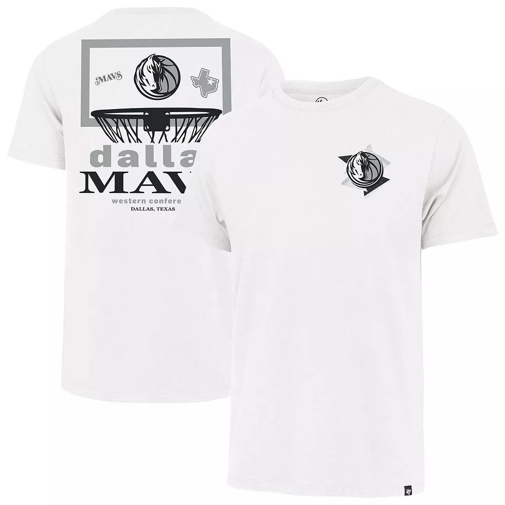 Men's '47 White Dallas Mavericks City Edition Backboard Franklin T-Shirt,  Product Image