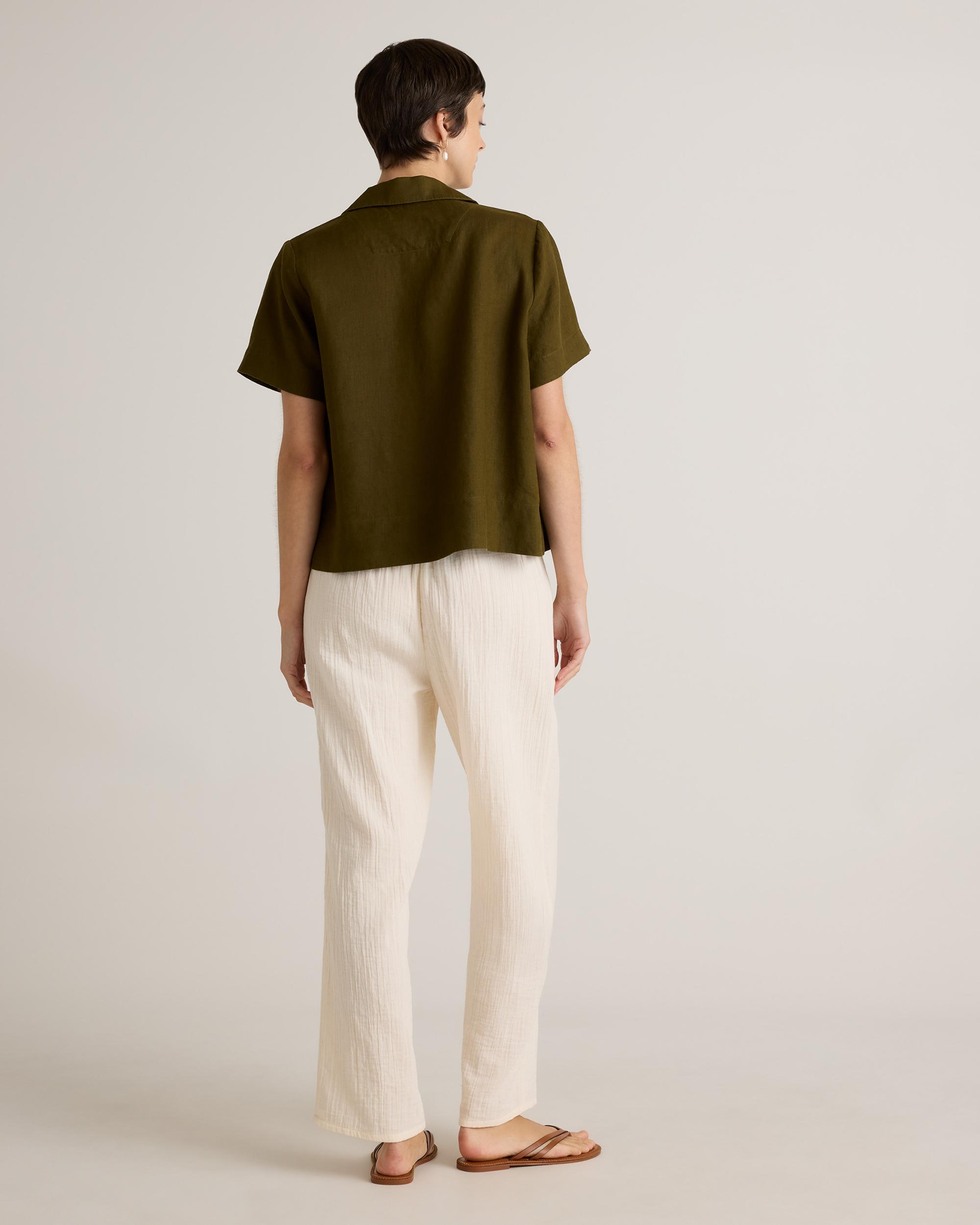 Quince | Women's Gauze Straight Leg Pants Organic Cotton Product Image