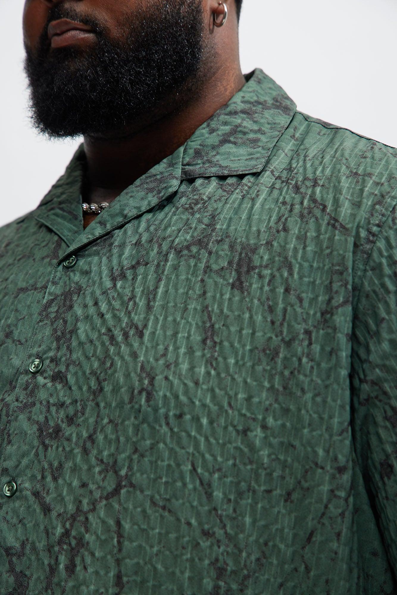 Bayou Textured Shirt - Olive Product Image