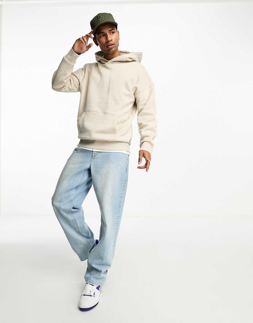 Only & Sons heavyweight jersey hoodie Product Image