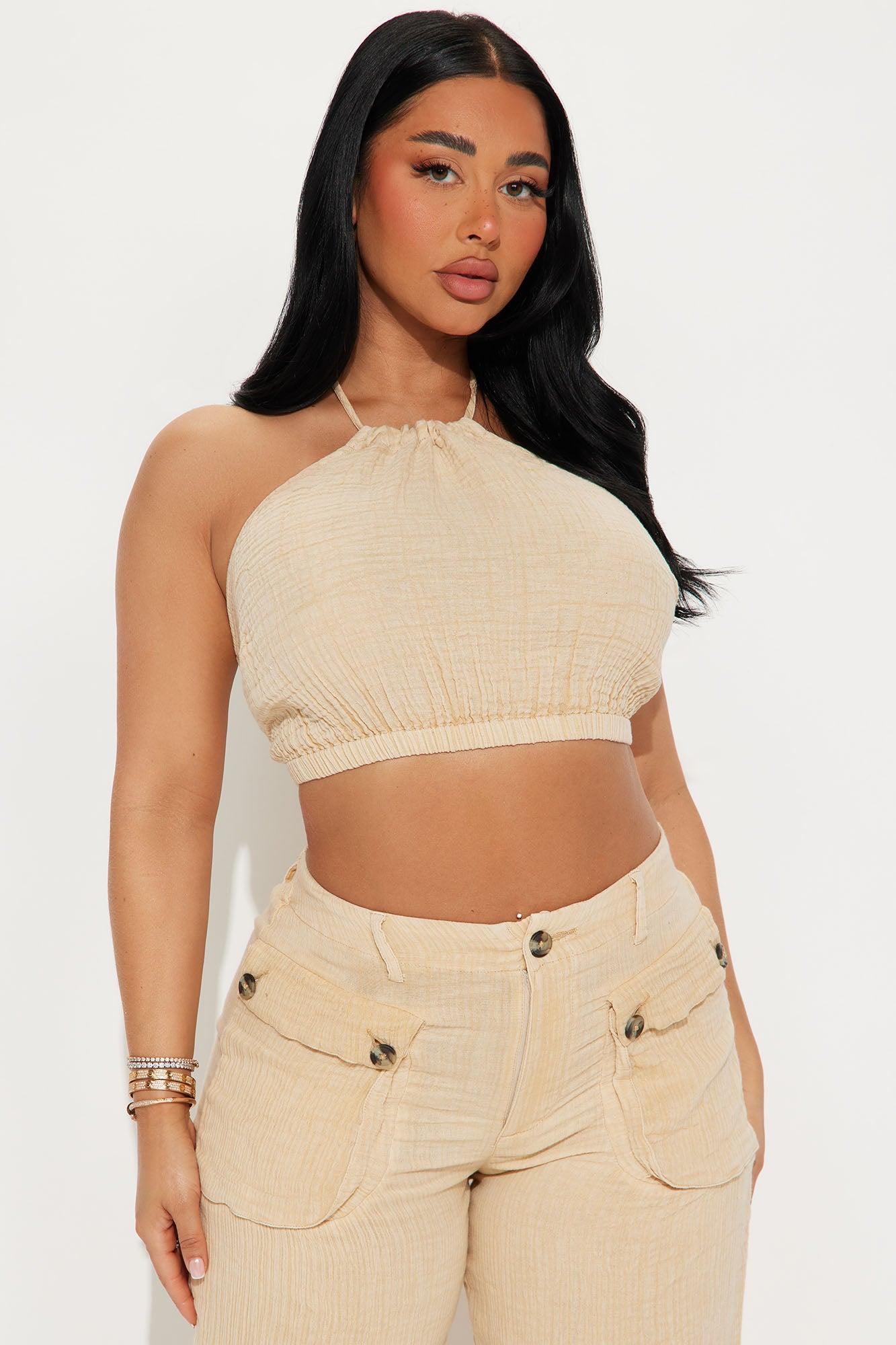 Saltwater Cargo Pant Set - Tan Product Image