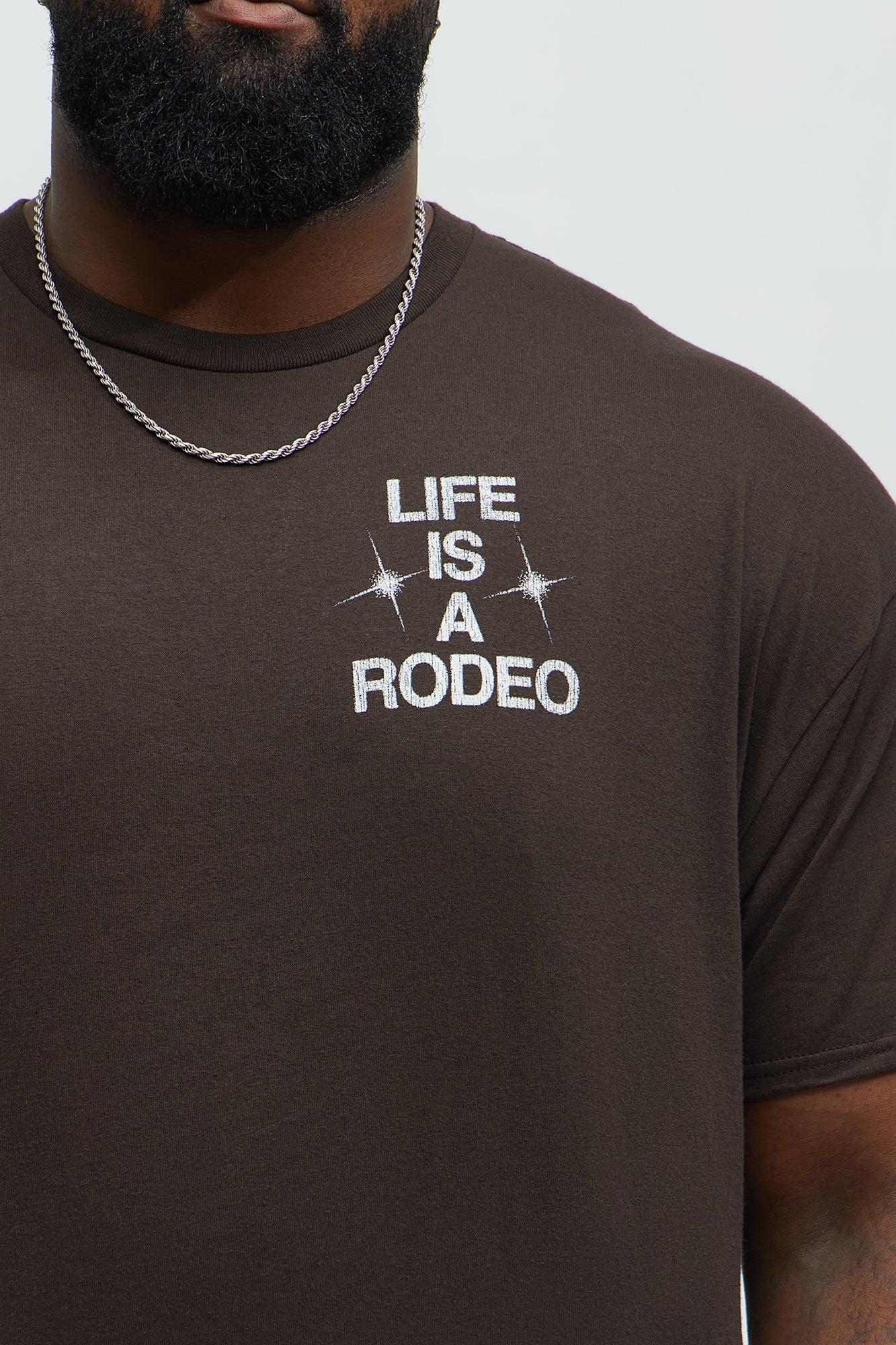 Samborghini Life Is A Rodeo Short Sleeve Tee - Brown Product Image