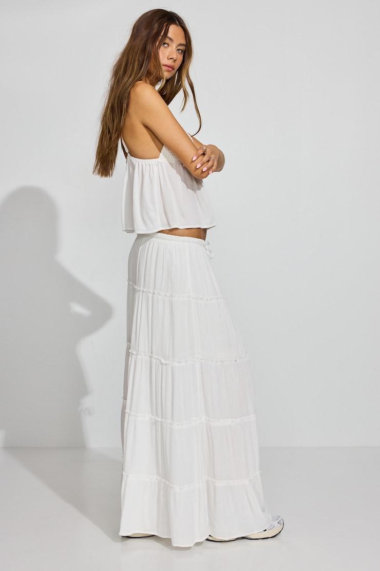 Tiered Maxi Skirt Product Image