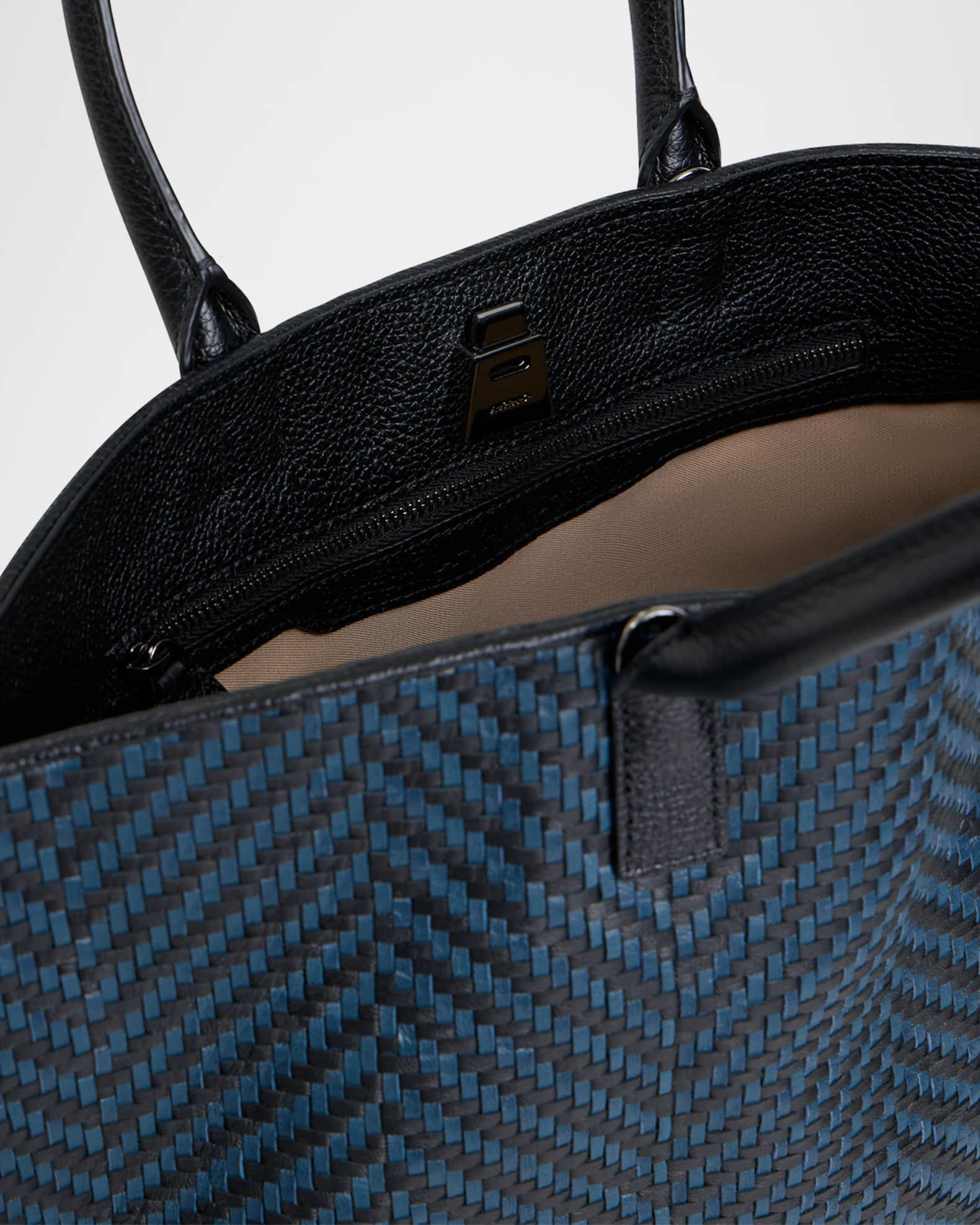 Ai Small Plaid Braided Top-Handle Bag Product Image