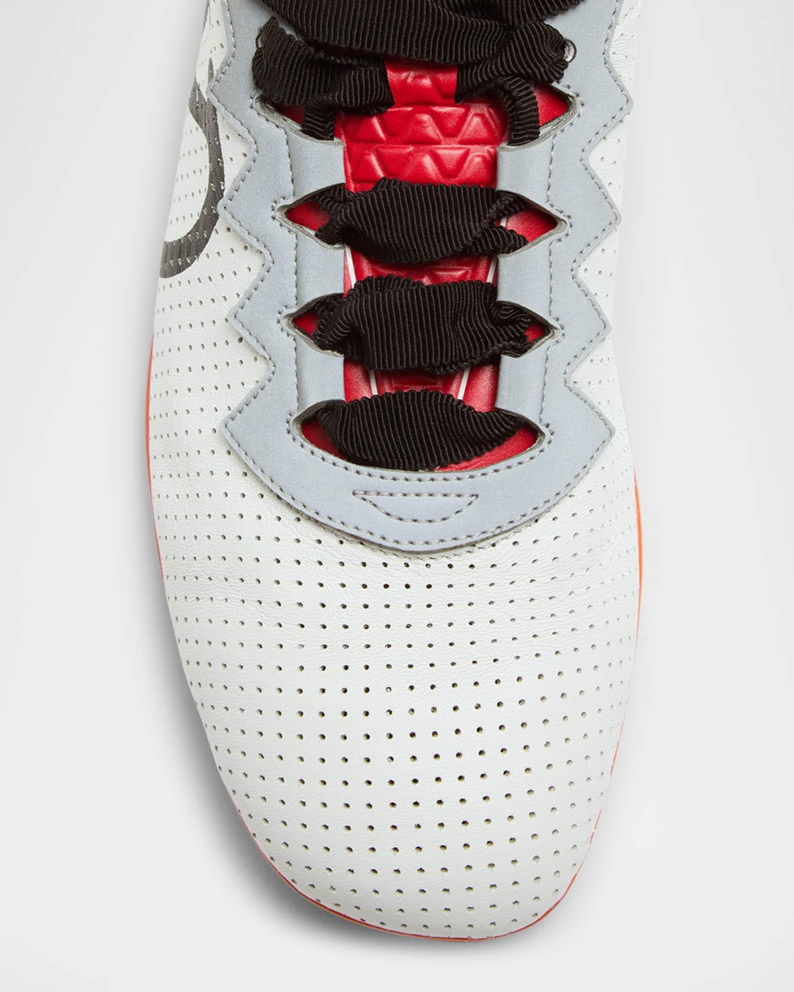 Low-Top Leather Sneakers Product Image