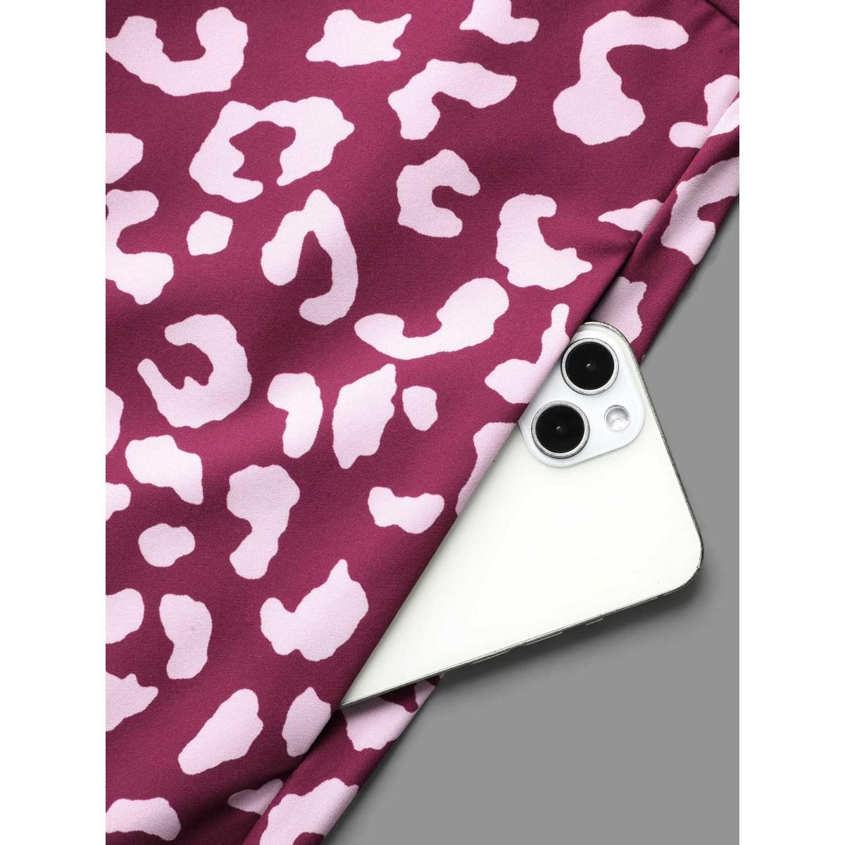 Plus Size Square Neck Contrast Boho Print Midi Dress Deeppurplered Women Elegant Patchwork Square Neck Elbow-length sleeve Curvy BloomChic 22-24/3X Product Image