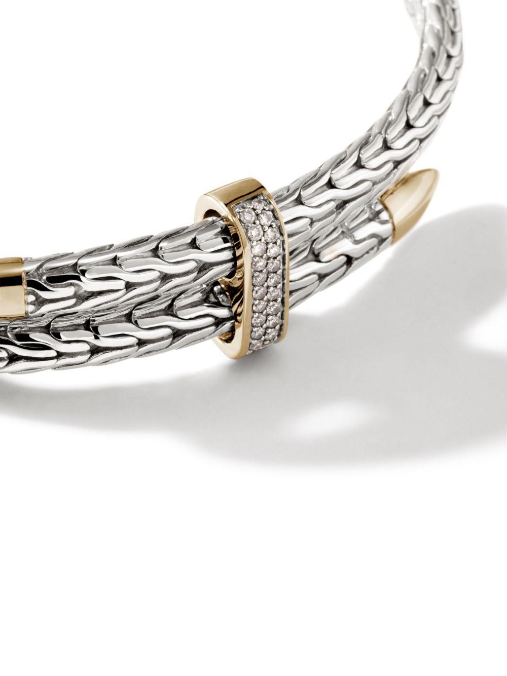 sterling-silver and 14k yellow-gold Spear Flex diamond bracelet Product Image