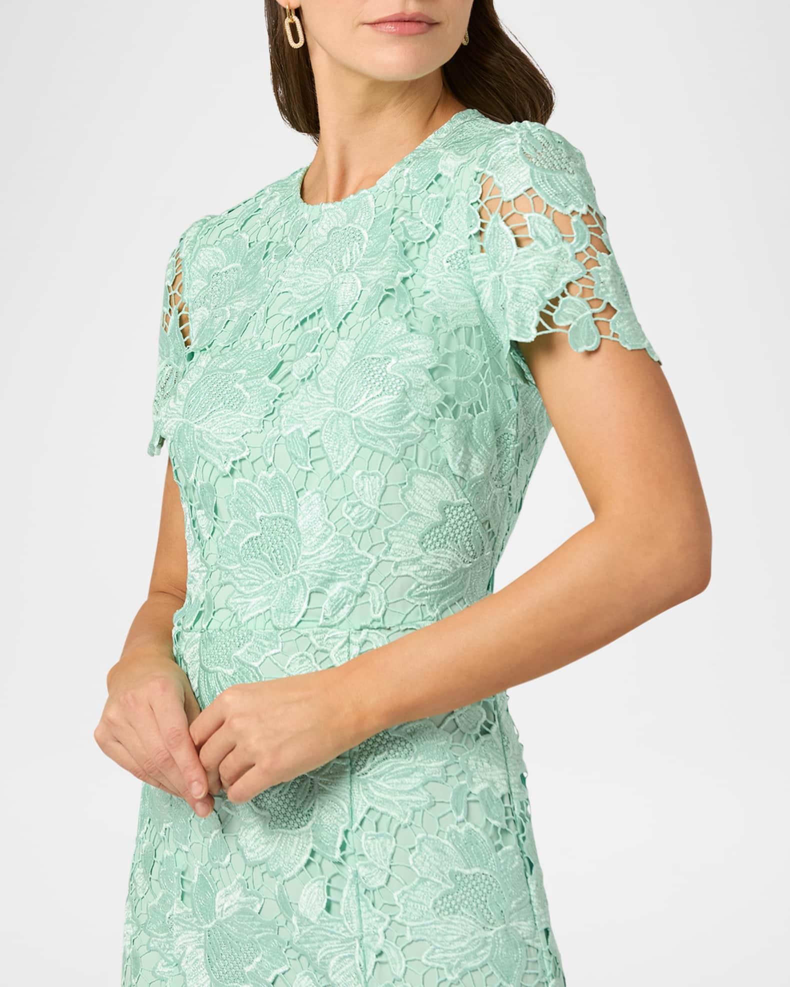 Brie Floral Lace Trumpet Maxi Dress Product Image