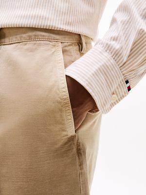 Regular Fit Stripe Stretch Poplin Shirt Product Image