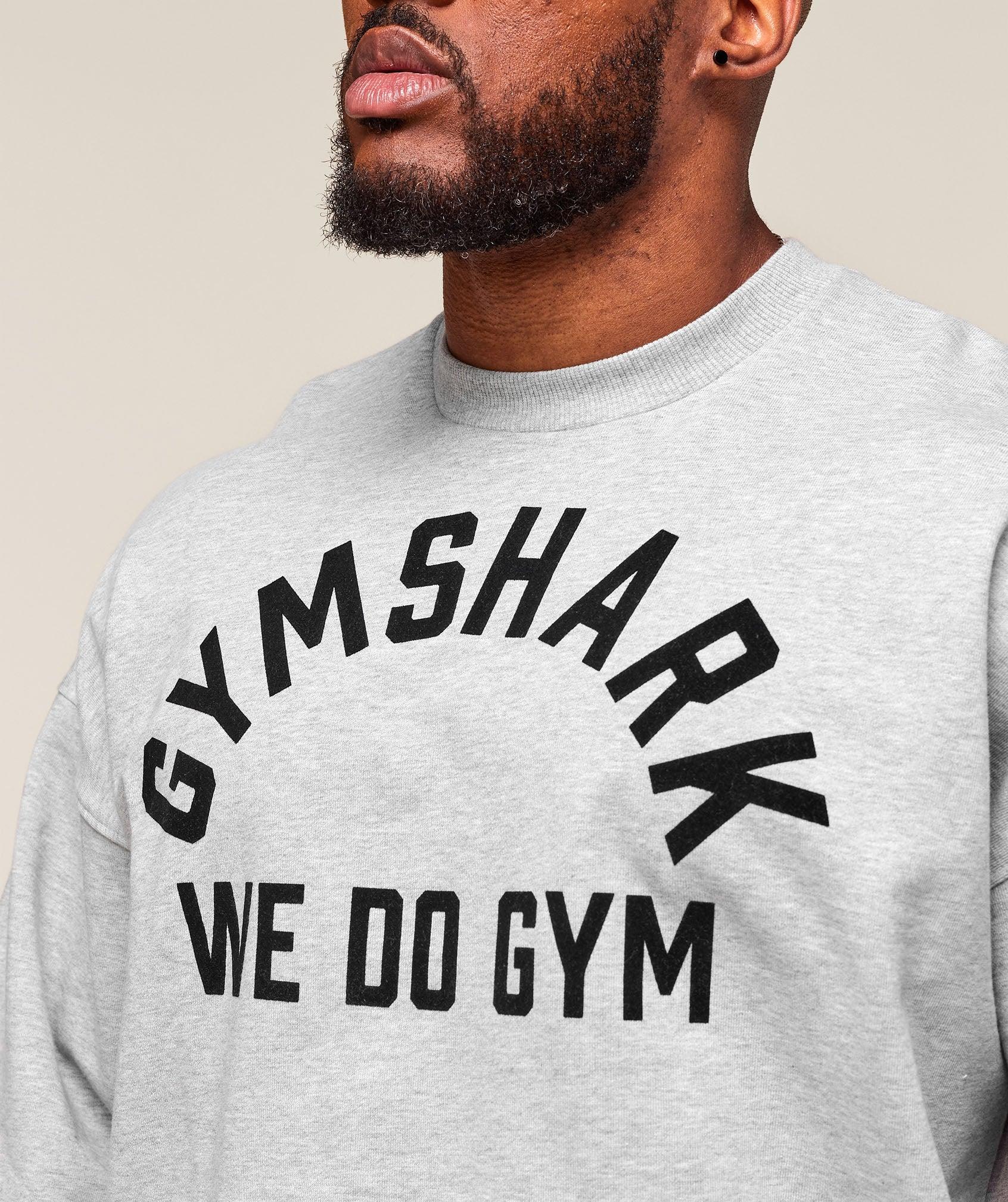 Gymshark We Do Gym Crew - Light Grey Core Marl Male Product Image