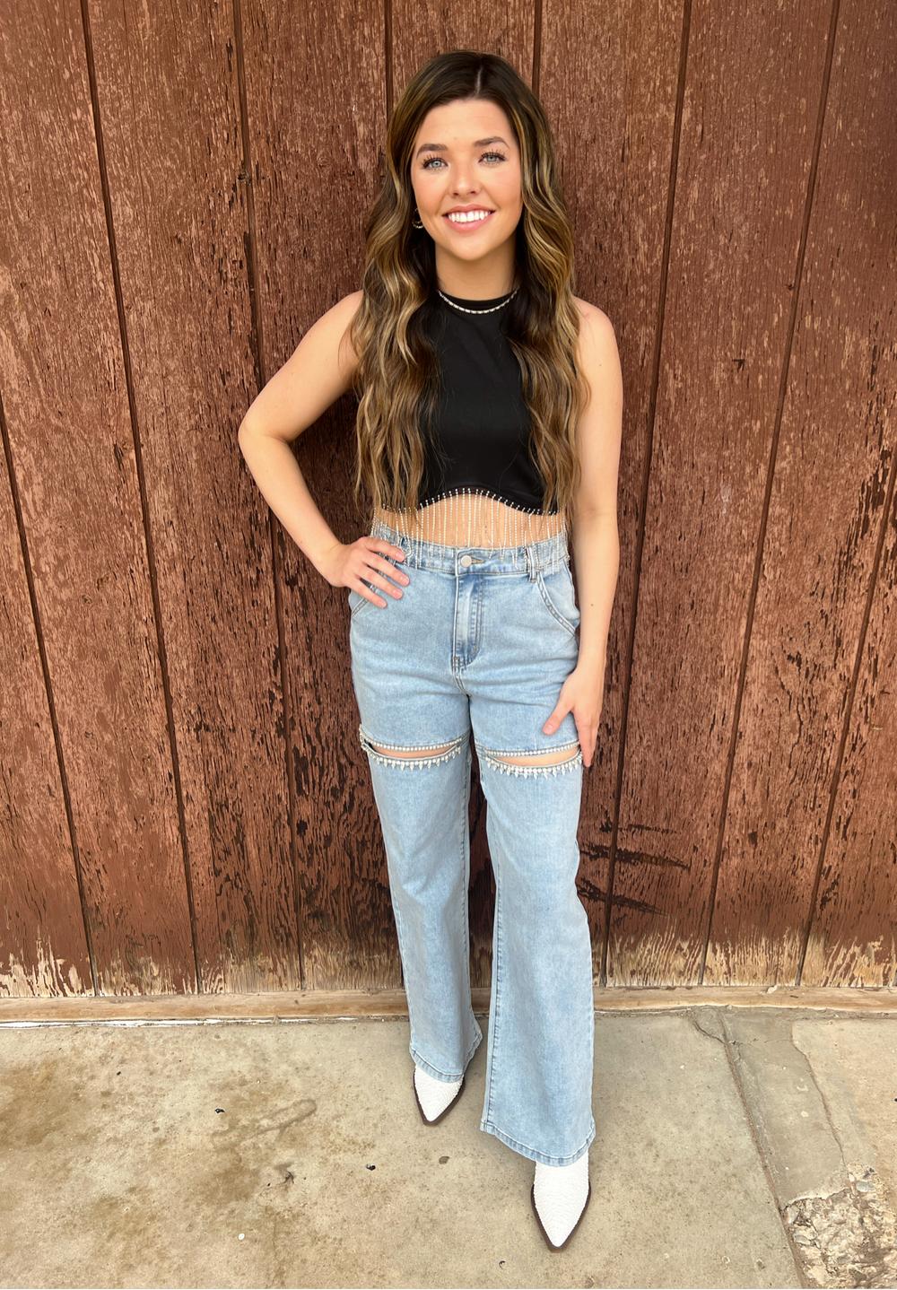 T Swift Rhinestone Jeans - 3 color choices* Product Image