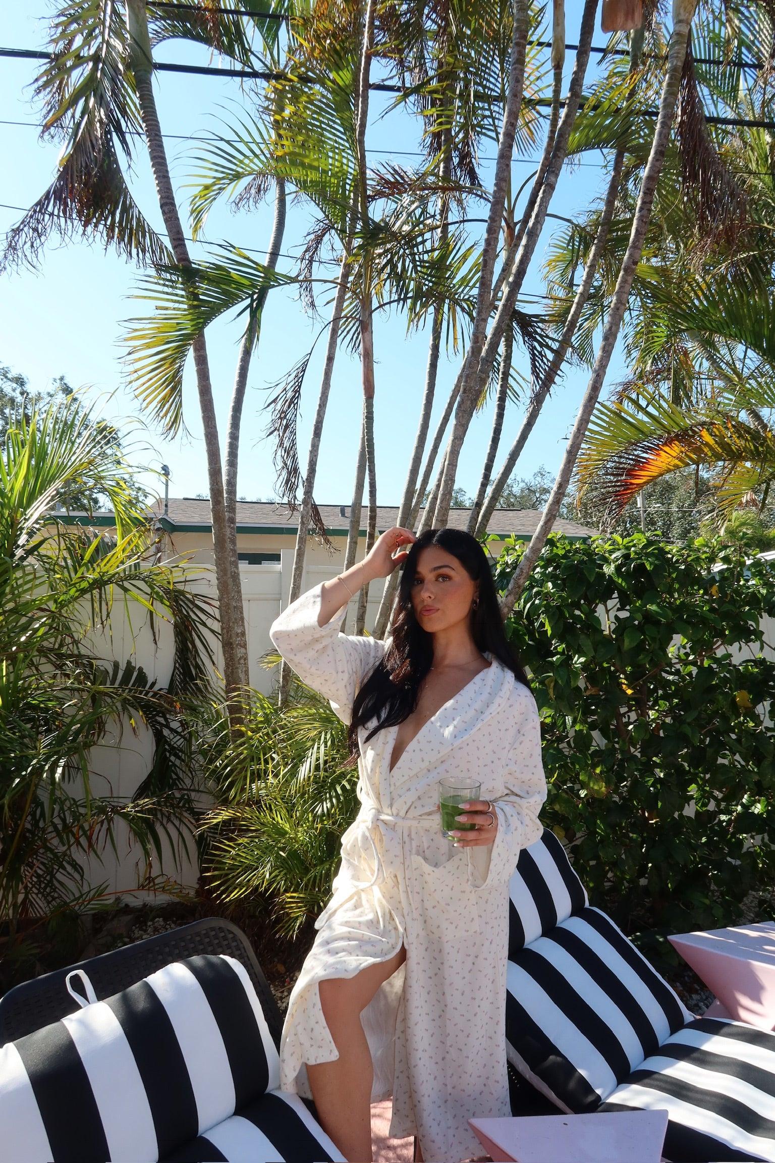 Pink Roses Dream Hotel Robe Product Image