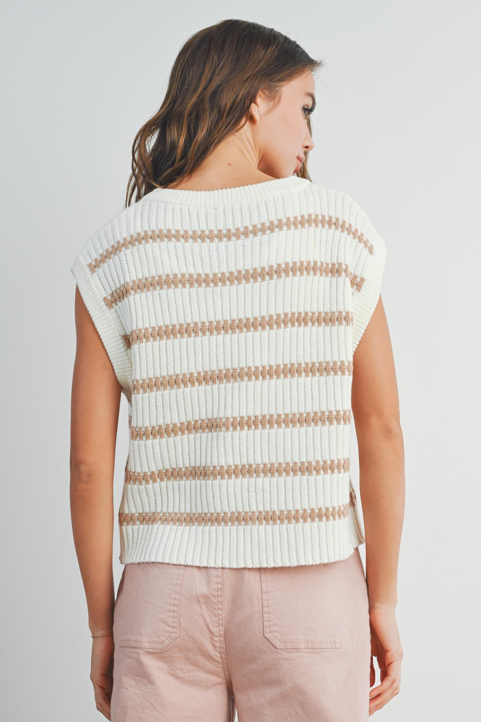 Stripe Knit Tank Top Product Image