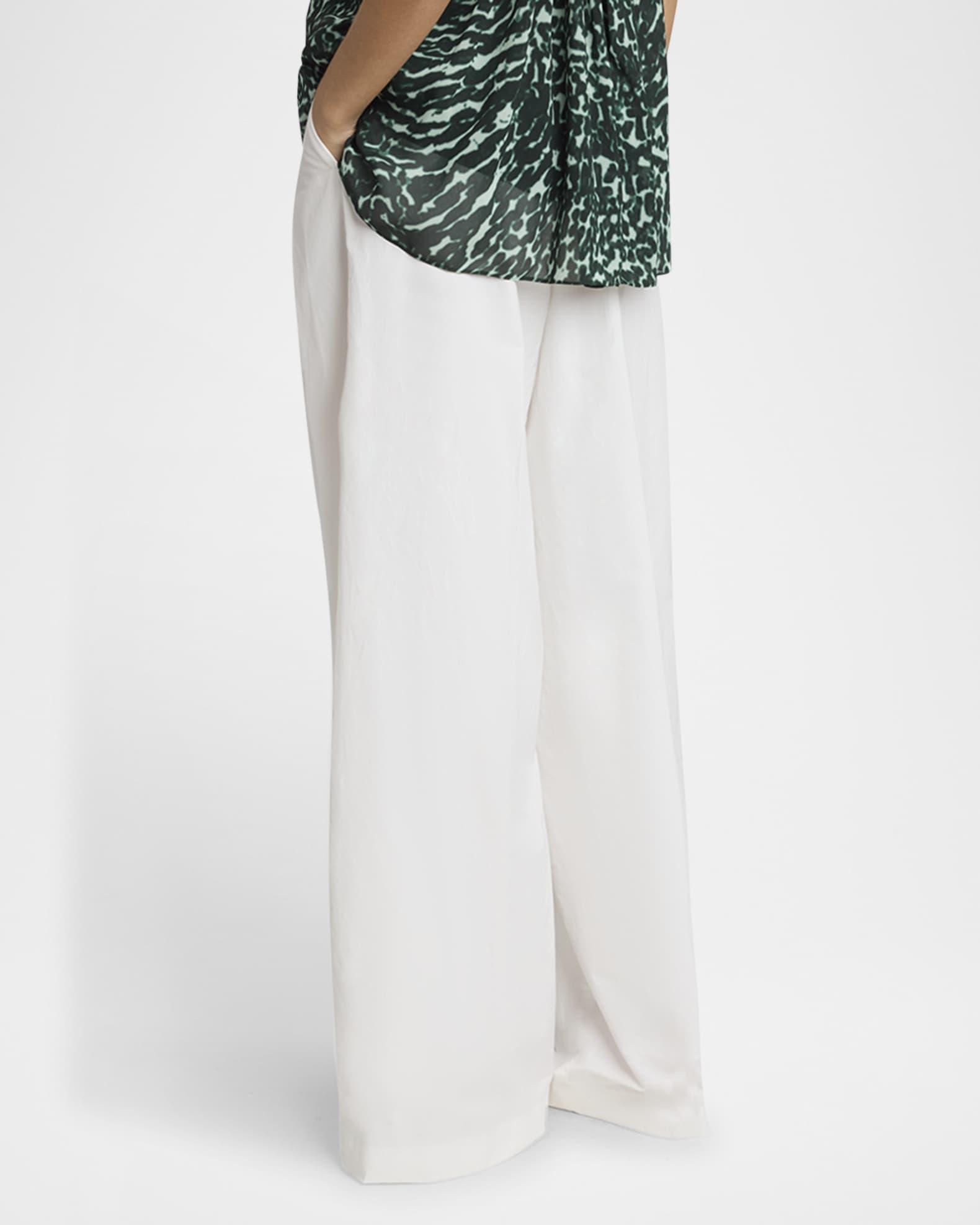 Pamplona Pleated Wide-Leg Pants Product Image