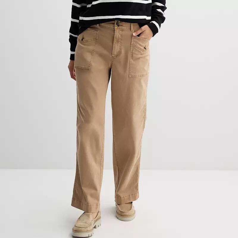 Women's Sonoma Goods For Life® Femme Patch Pocket Pants, Size: XS, Barric Beige Product Image