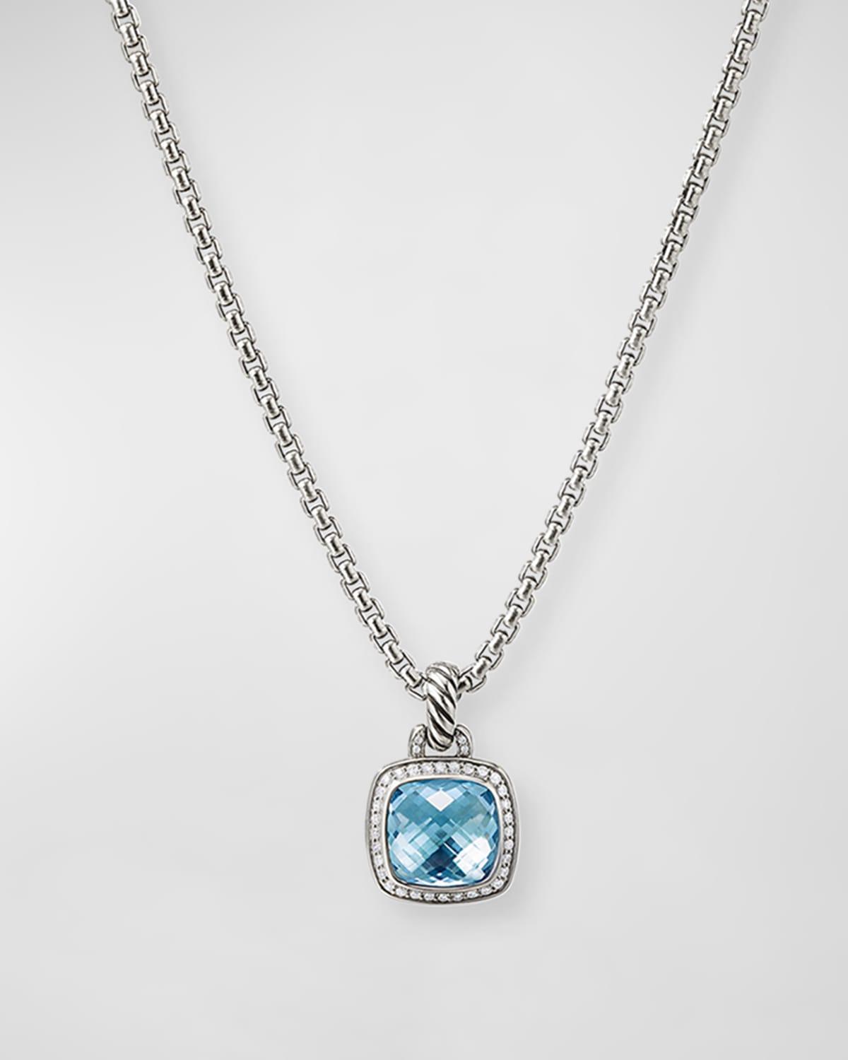 Albion Pendant with Diamonds in Silver, 15.3mm Product Image