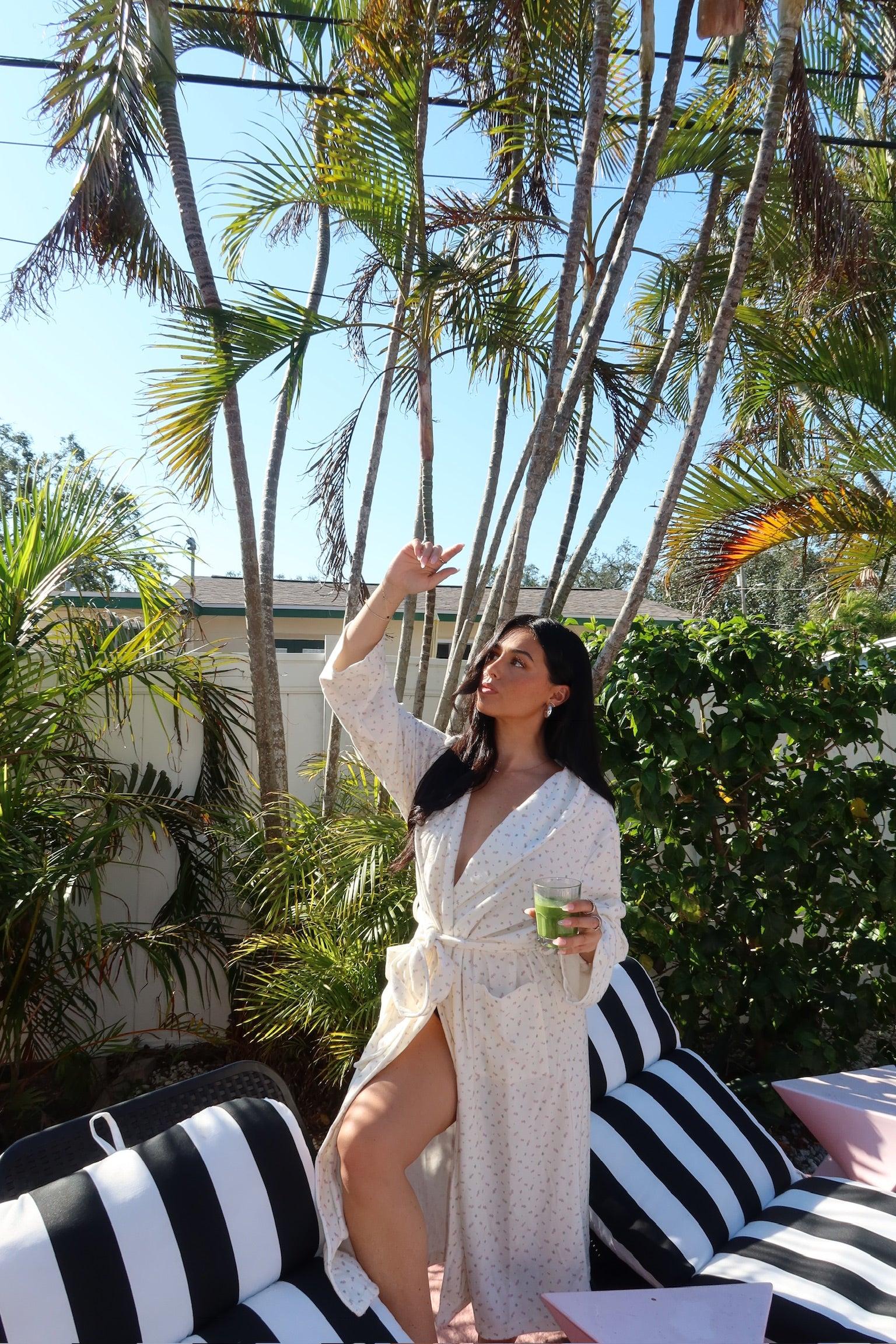 Pink Roses Dream Hotel Robe Product Image