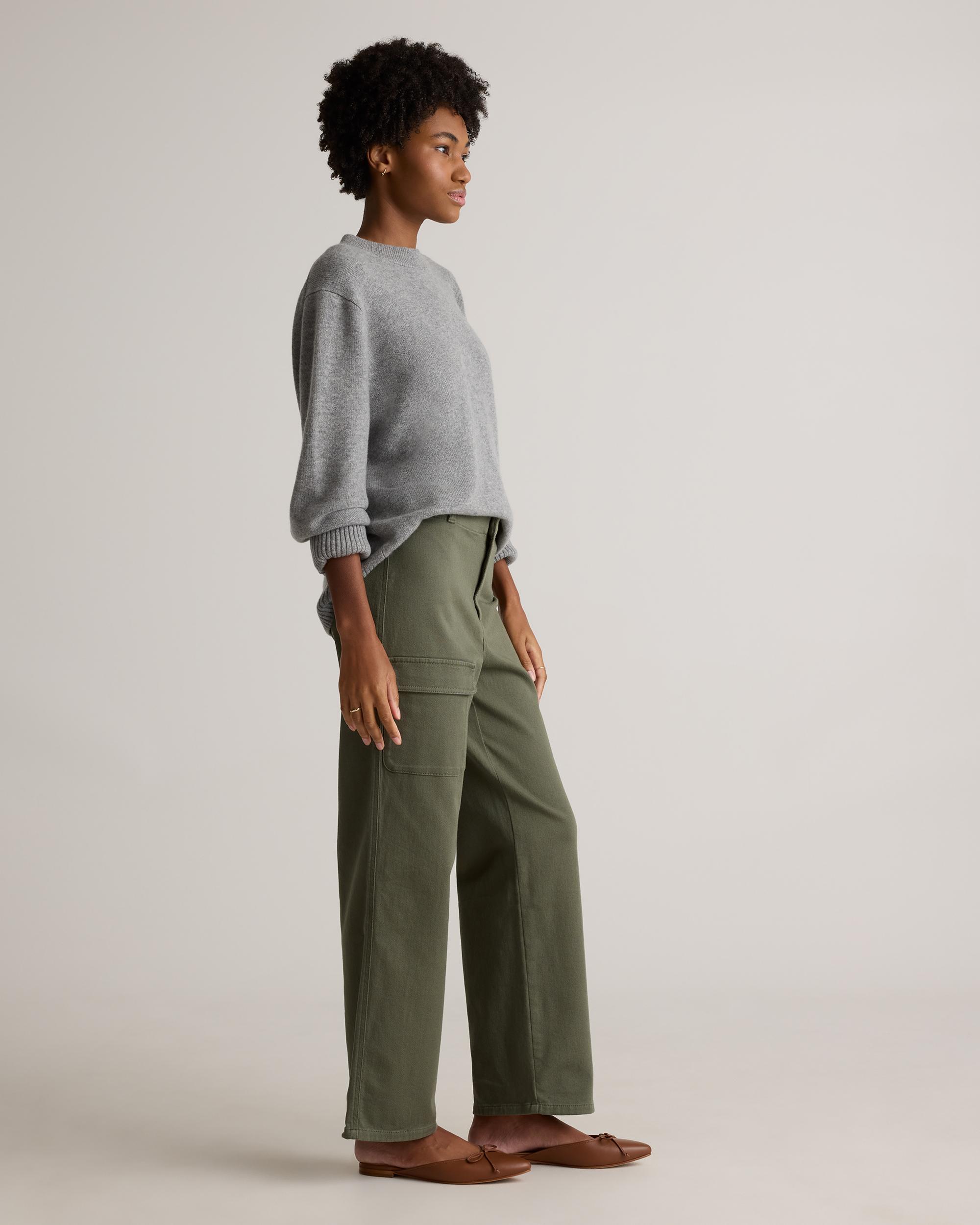Quince | Women's Organic Stretch Cotton Twill Cargo Pants Organic Cotton Product Image