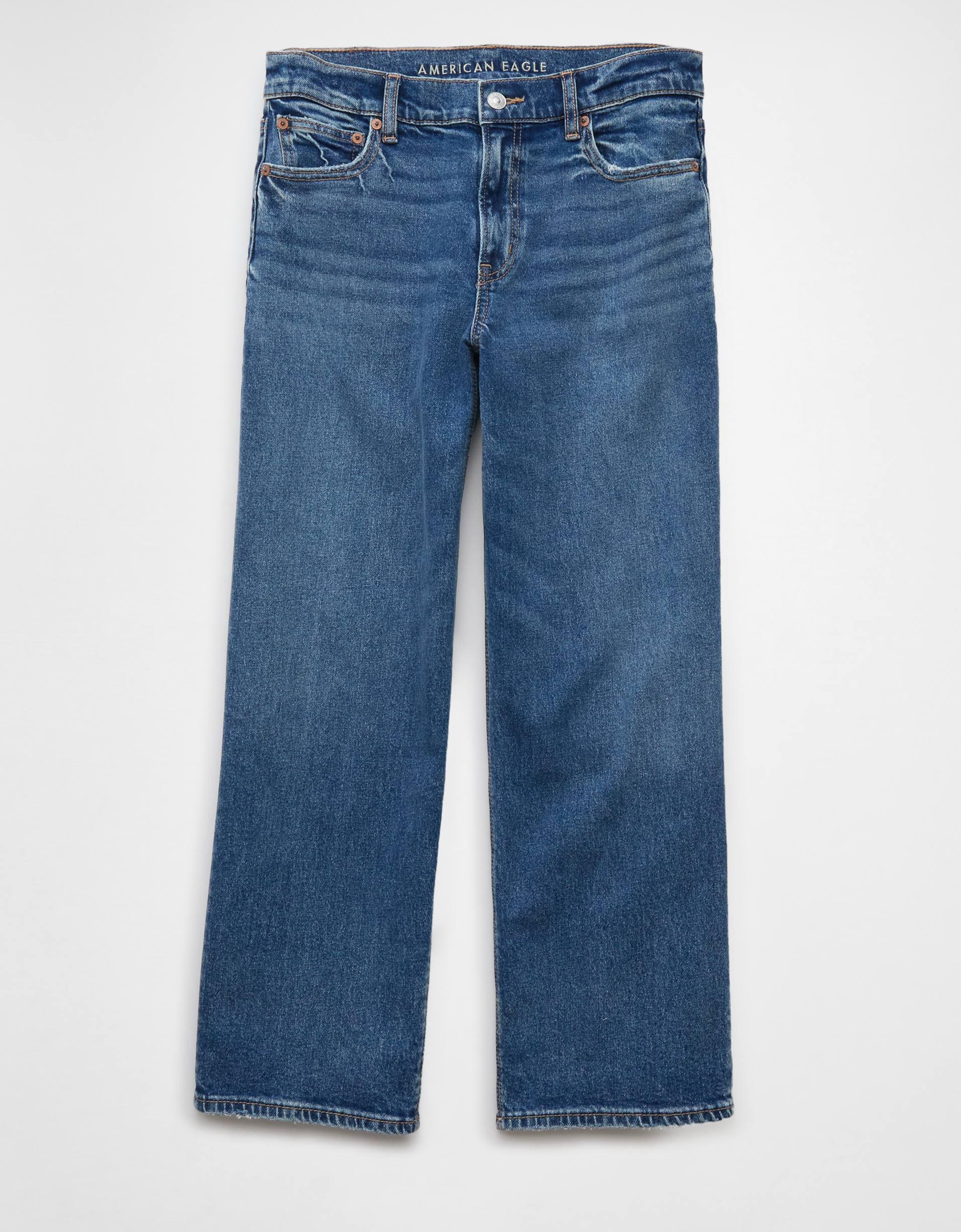 AE Stretch High-Waisted Stovepipe Crop Jean Product Image
